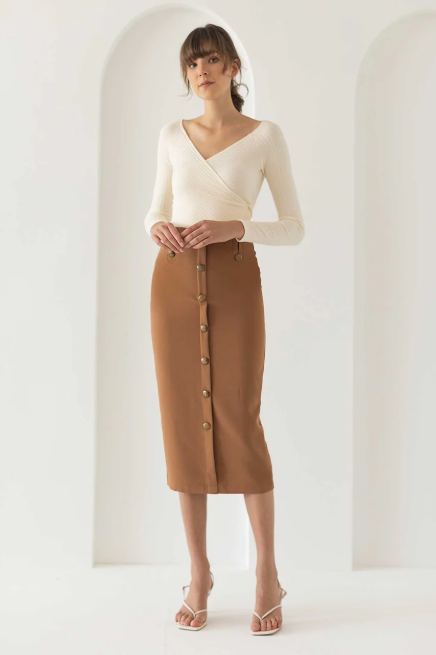 Doliaxaro Skirt (Brown) - Image 2