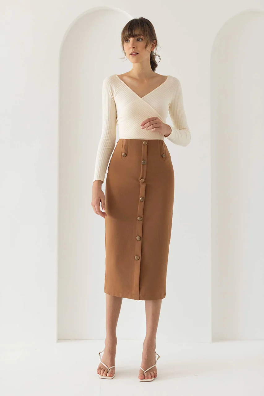 Doliaxaro Skirt (Brown) - Image 3