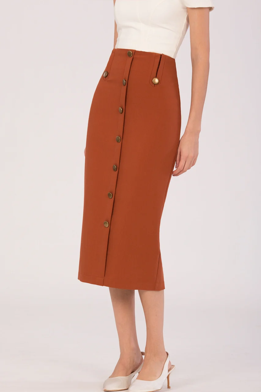 Derkate Skirt (Brown) - Image 4