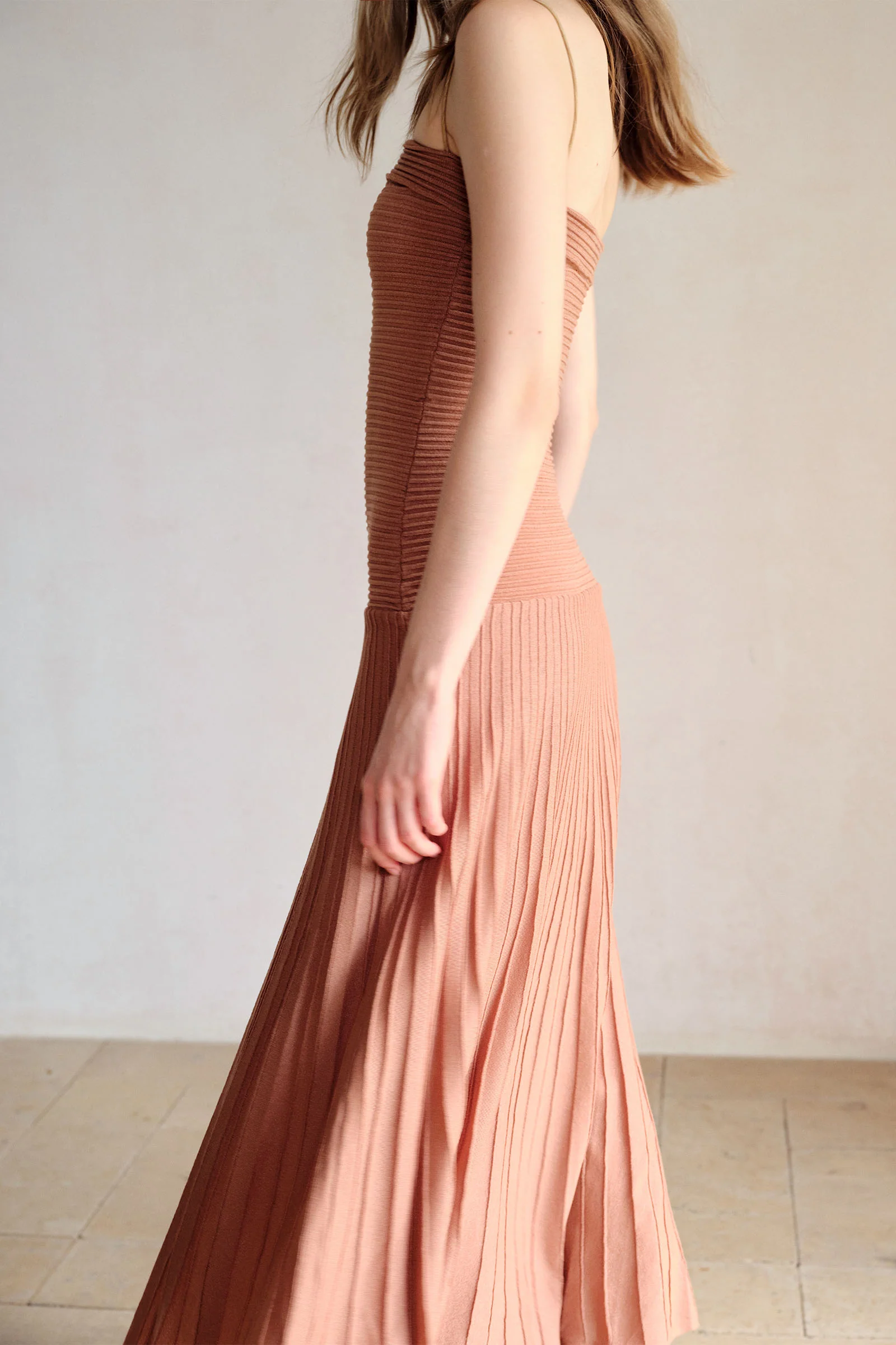 Phyllo Midi Knit Dress (Chesnut) - Image 14
