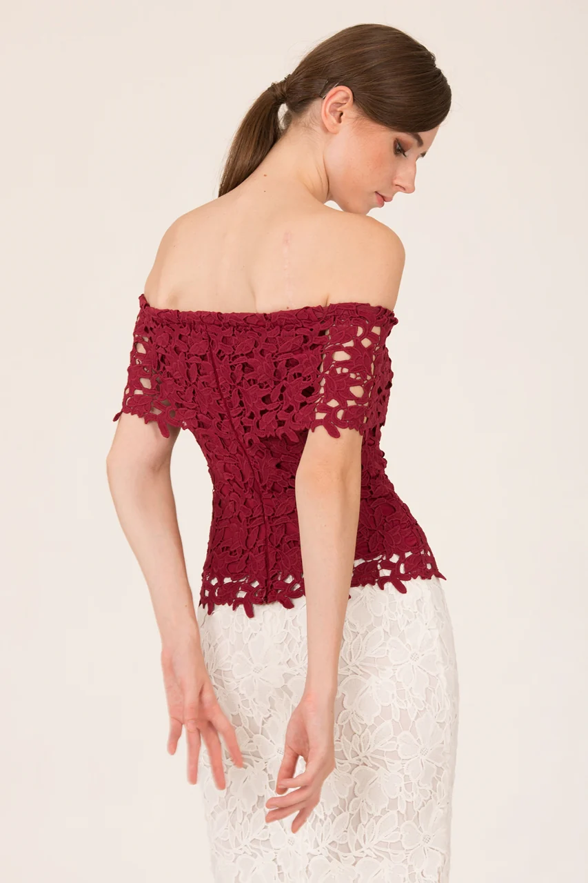 Duxca Top (Maroon) - Image 4