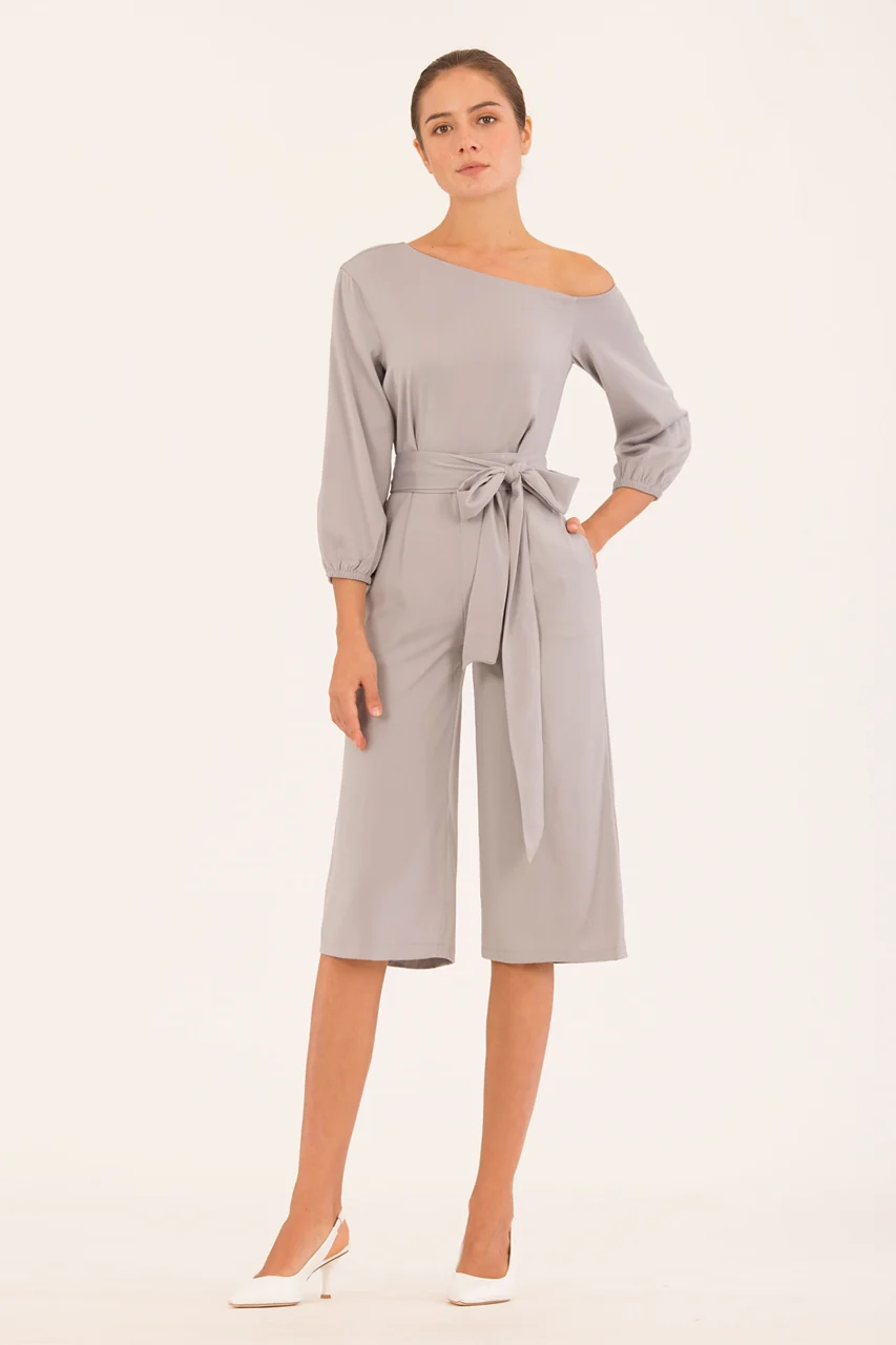New Derkayra Jumpsuit Cullotes (Grey) - Image 4