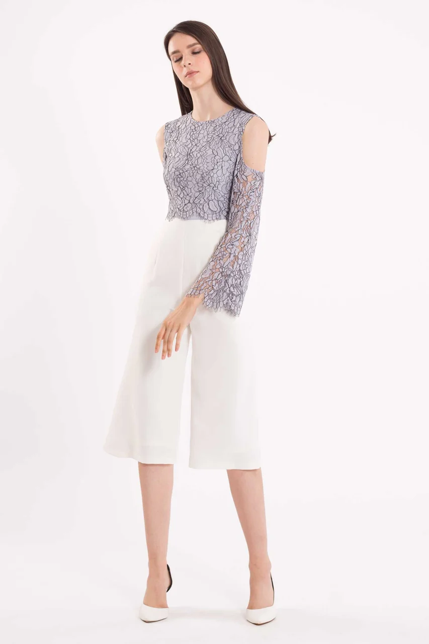 Derniza Jumpsuit Cullotes (White) - Image 6