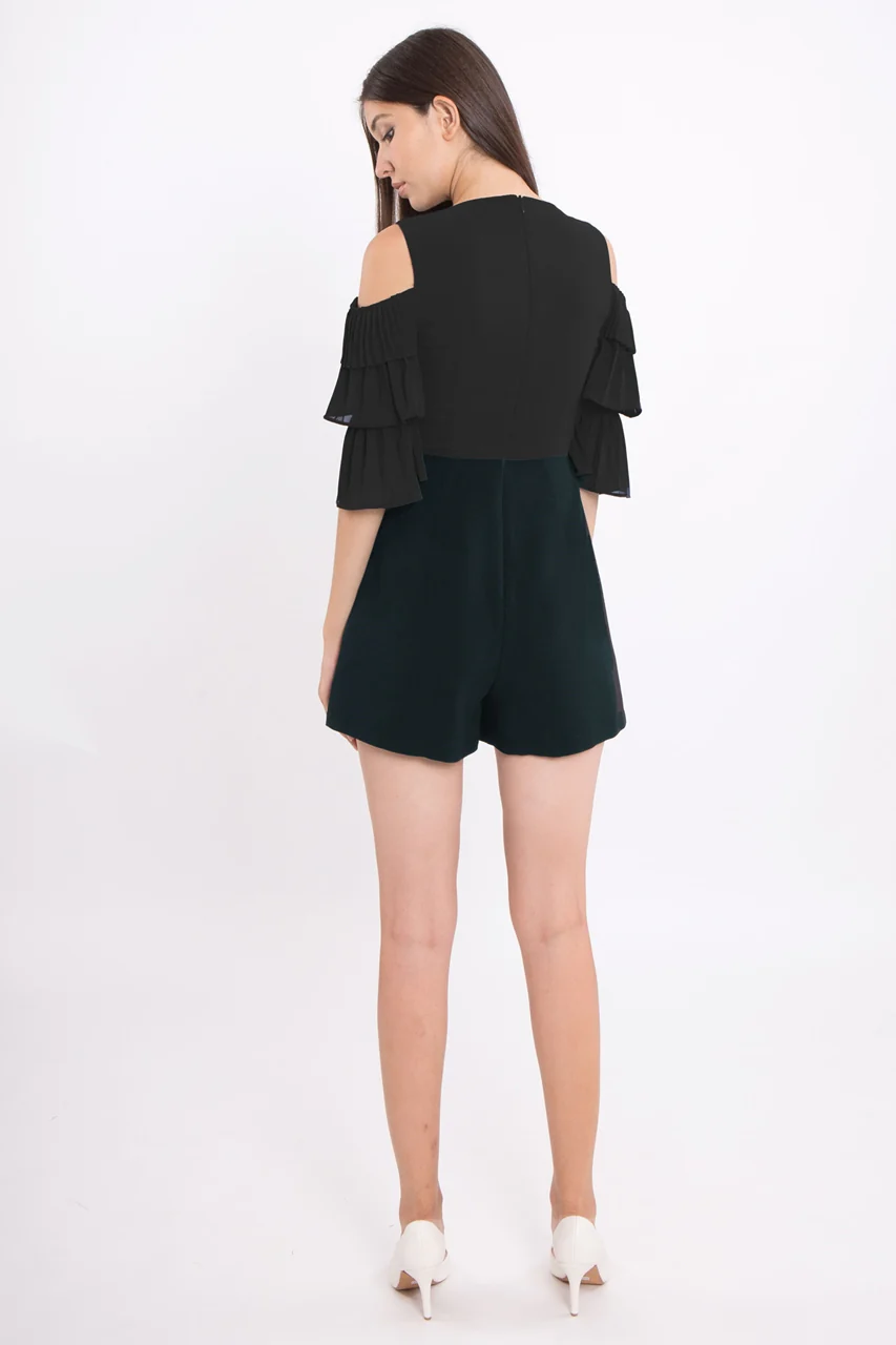 Diverkin Romper (Black+Dark Green) - Image 4