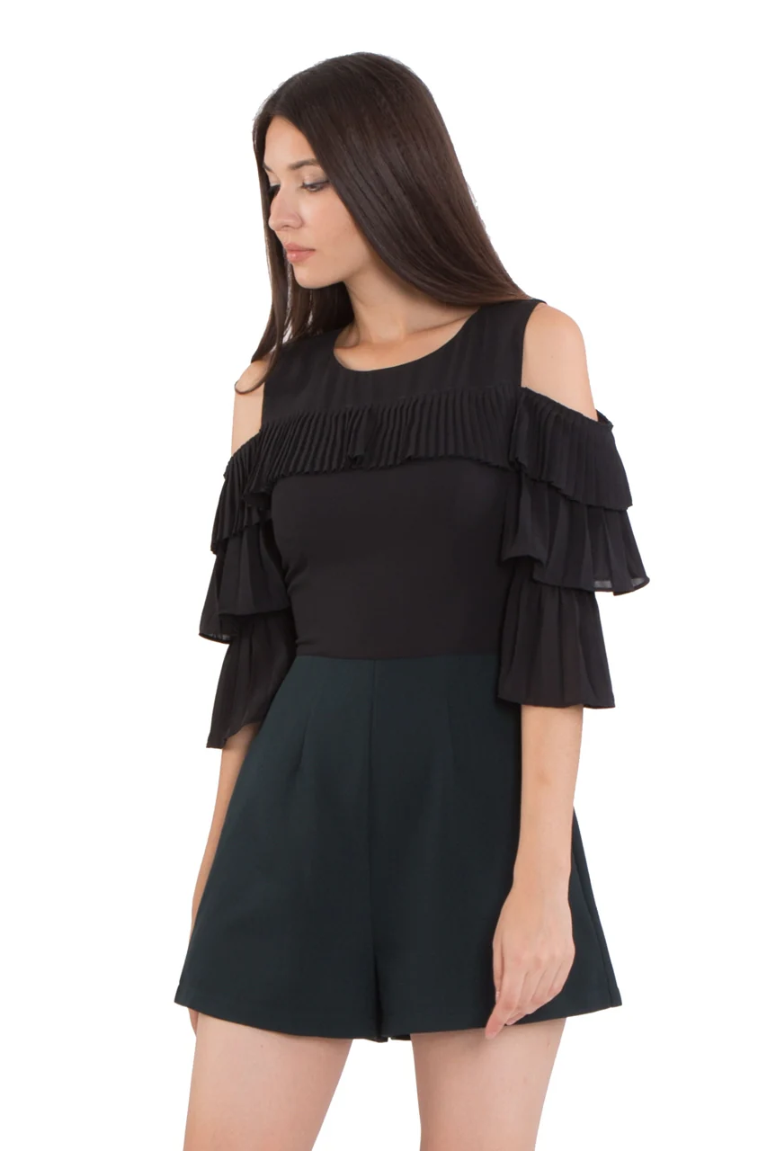 Diverkin Romper (Black+Dark Green) - Image 5
