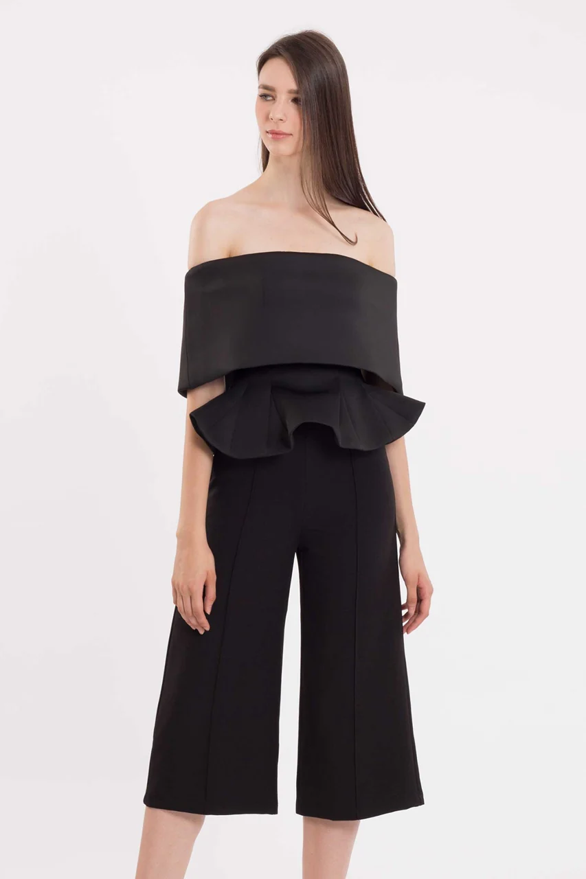 Doxkerfy Jumpsuit Cullotes (Black) - Image 3