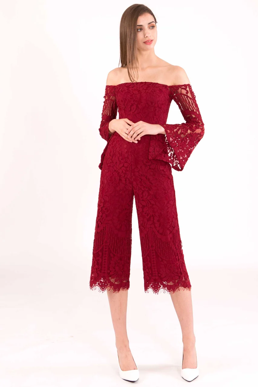 Dagusto Jumpsuit Cullotes (Red) - Image 2