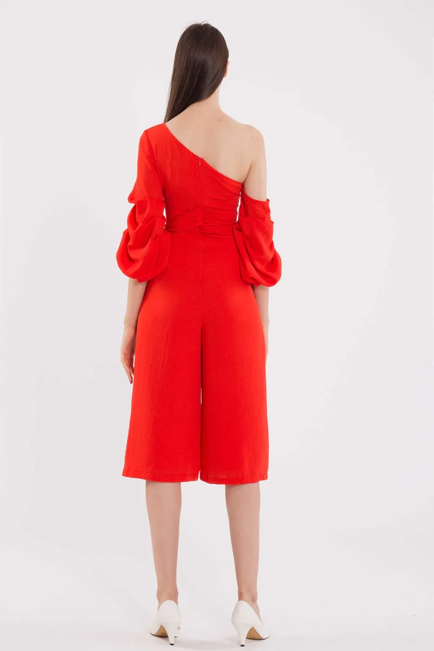 Dijutaris Jumpsuit Cullotes (Tangerine) - Image 4