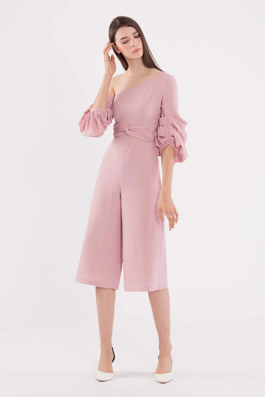 Dijutaris Jumpsuit Cullotes (Pale Pink) - Image 2