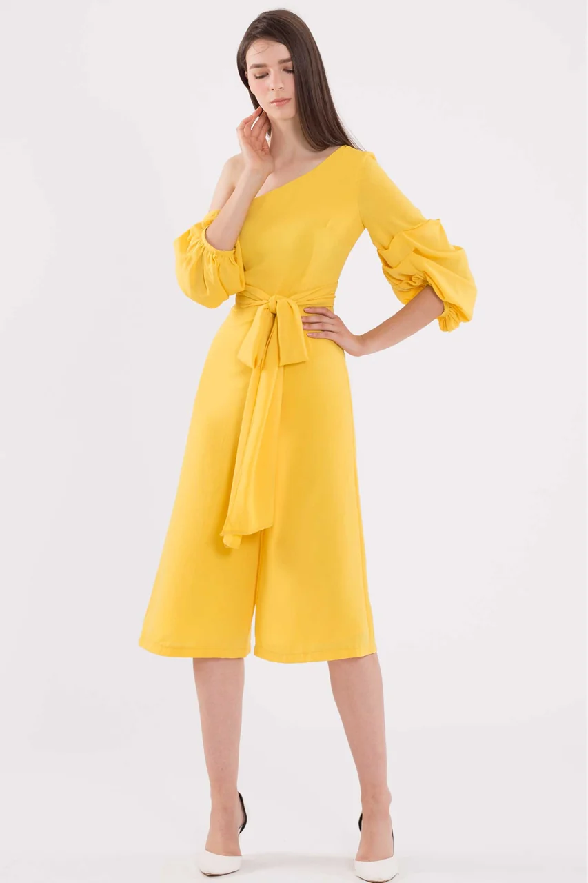 Dijutaris Jumpsuit Cullotes (Yellow) - Image 2