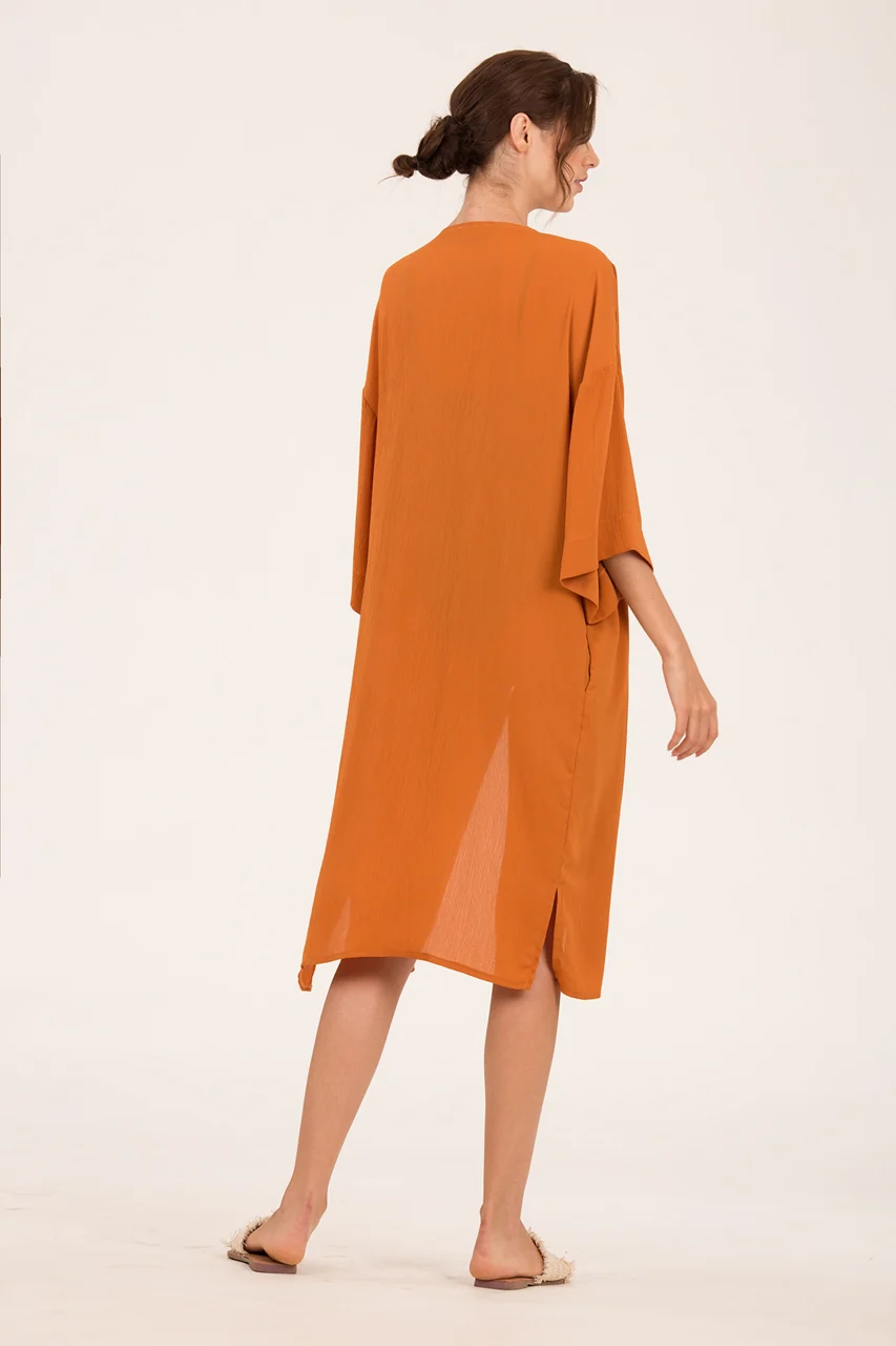 Danurtis Kimono Cardi (Rust Orange) - Image 5