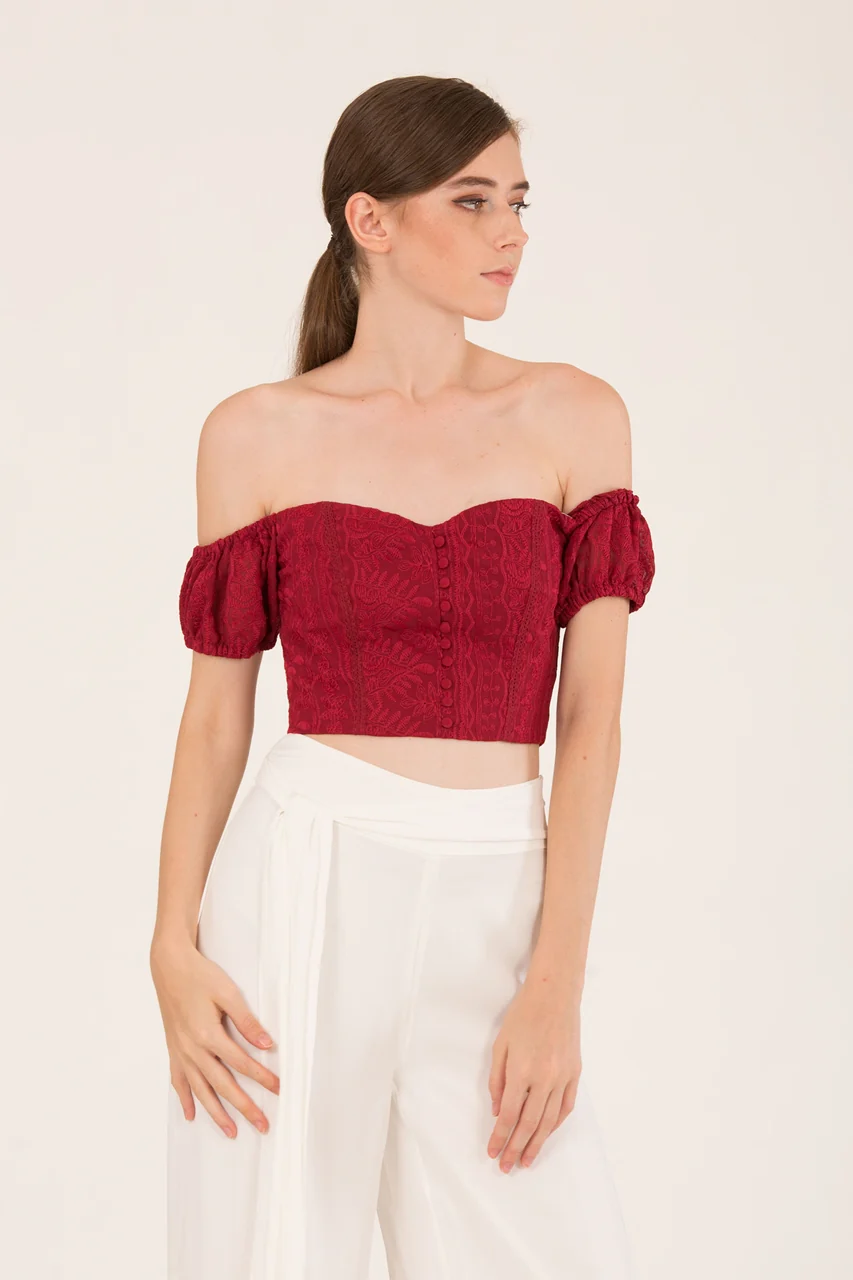 Dameirong Top (Maroon) - Image 5