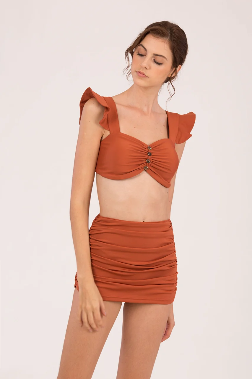 Danaveg Skort Bikini Bottom (Brown) (Non Returnable) - Image 3
