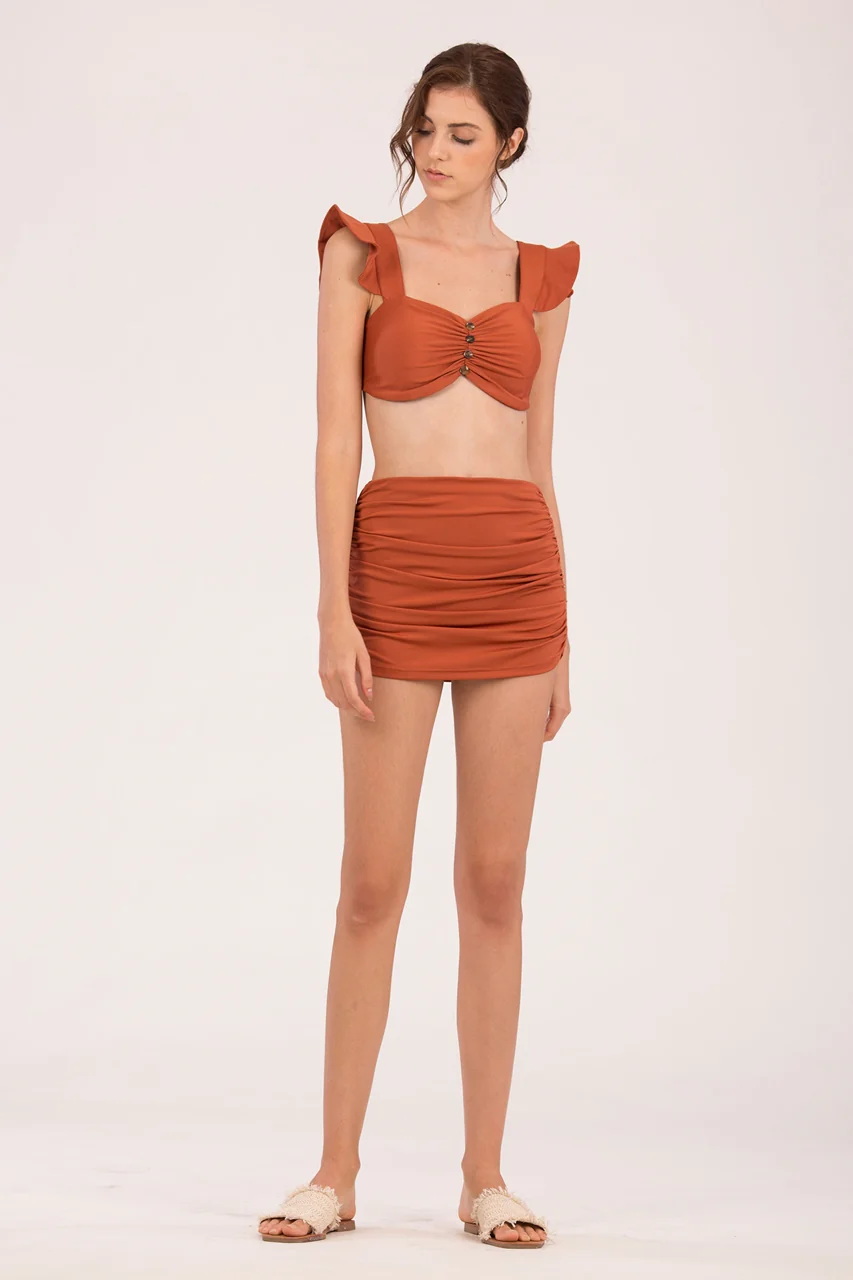 Danaveg Skort Bikini Bottom (Brown) (Non Returnable) - Image 4