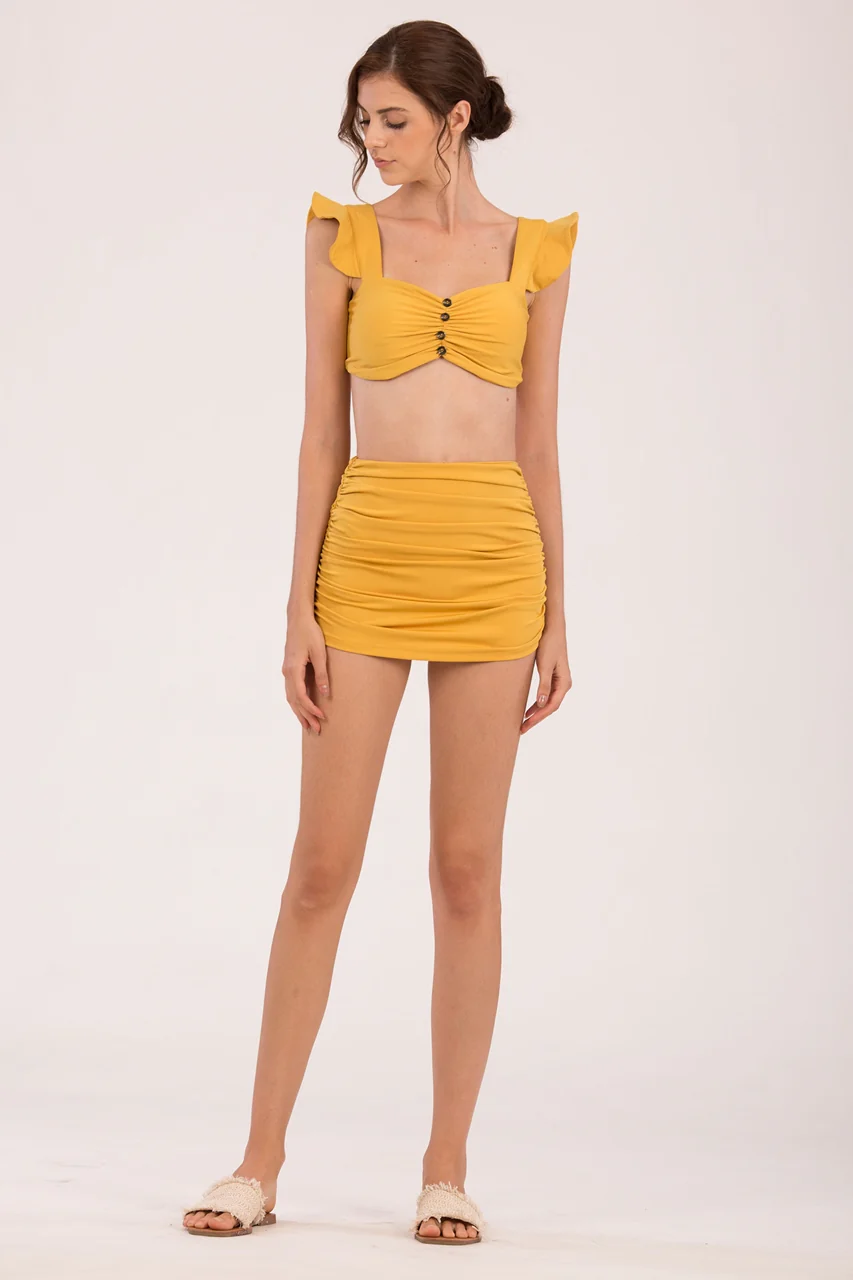 Danaveg Skort Bikini Bottom (Yellow) (Non Returnable) - Image 3