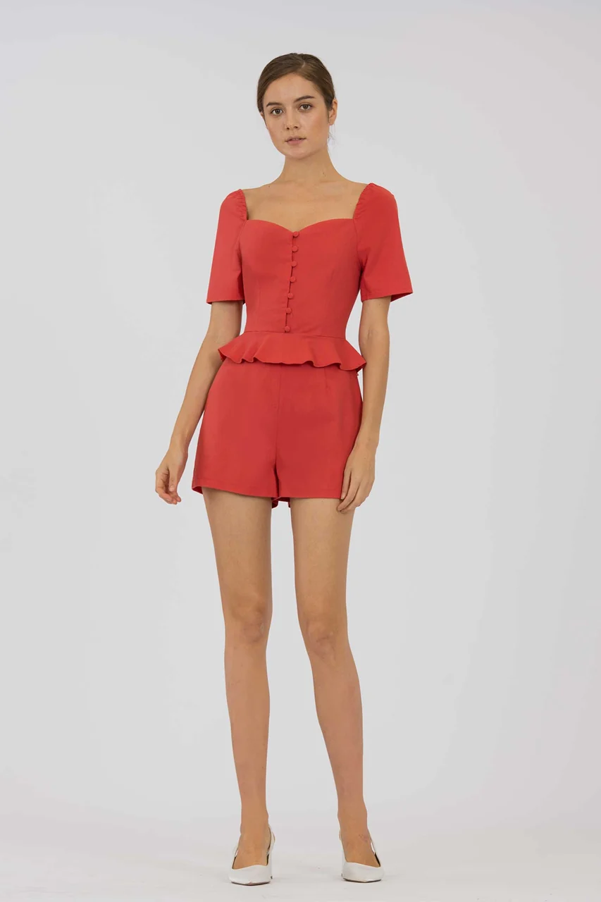 Dahurve Romper (Tangerine) - Image 3
