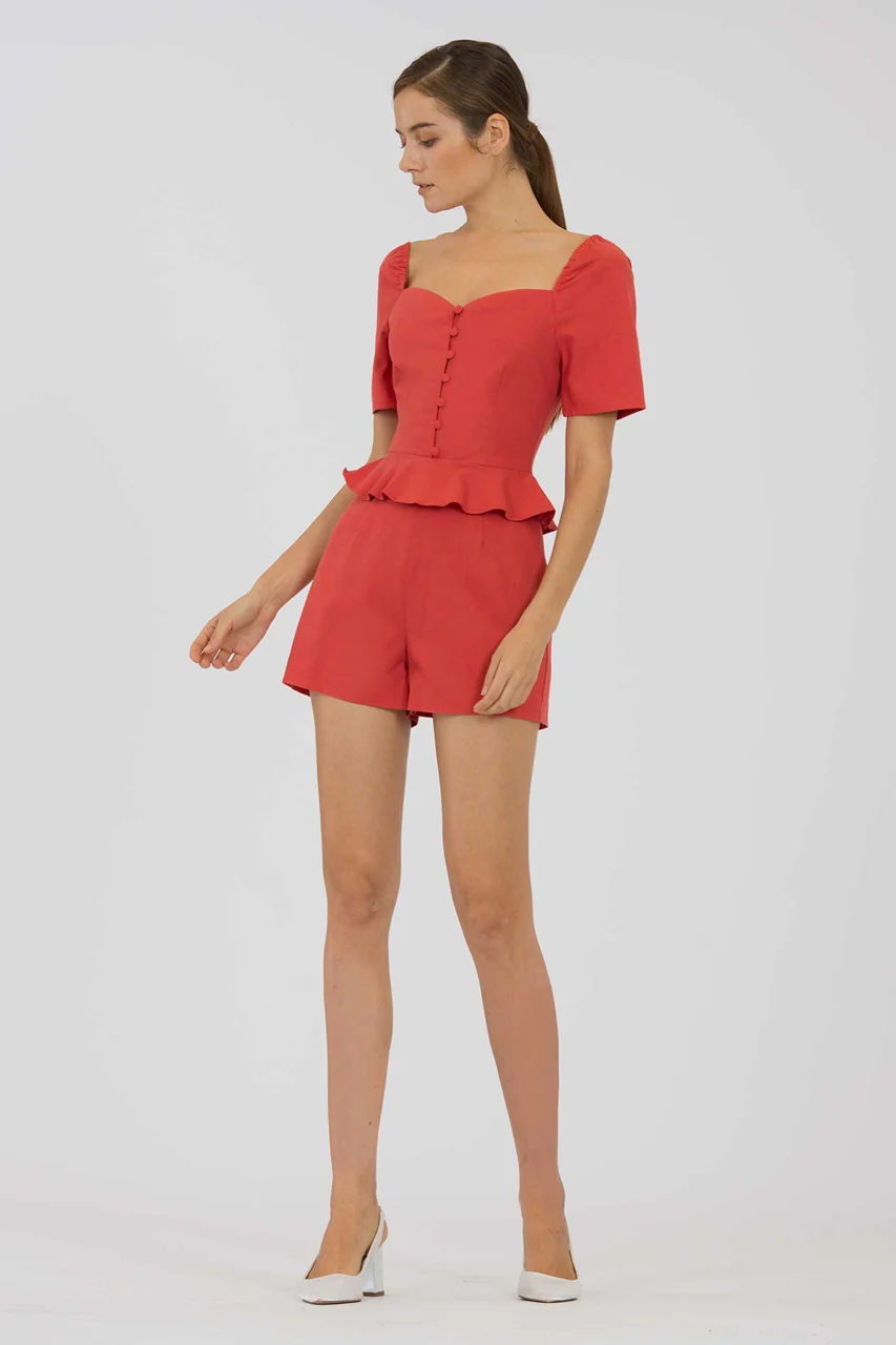 Dahurve Romper (Tangerine) - Image 5