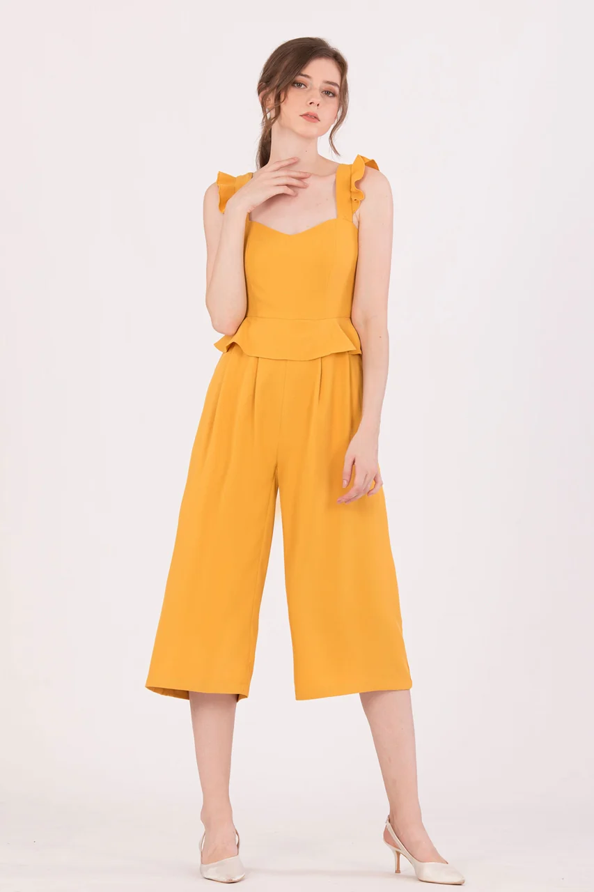 Diutol Jumpsuit Cullotes (Mustard) - Image 3
