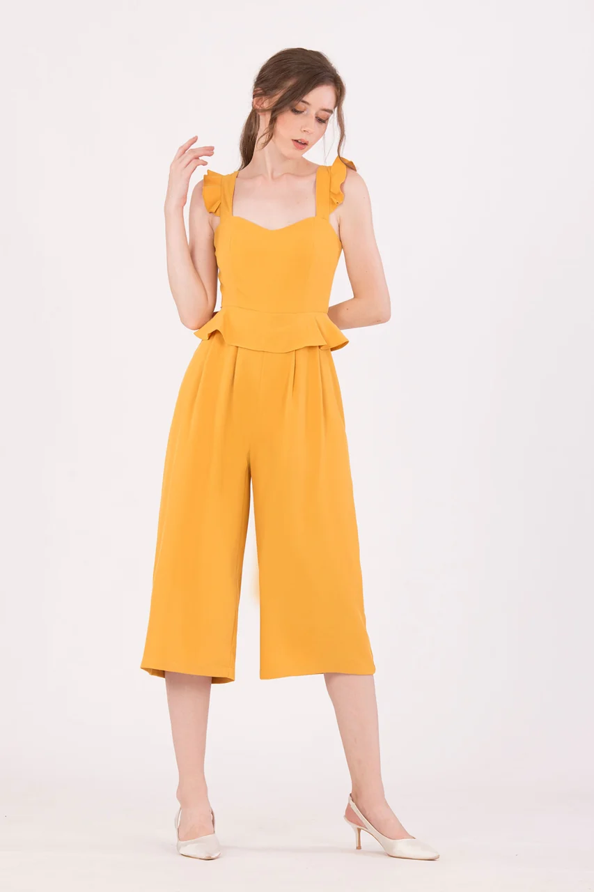 Diutol Jumpsuit Cullotes (Mustard) - Image 4