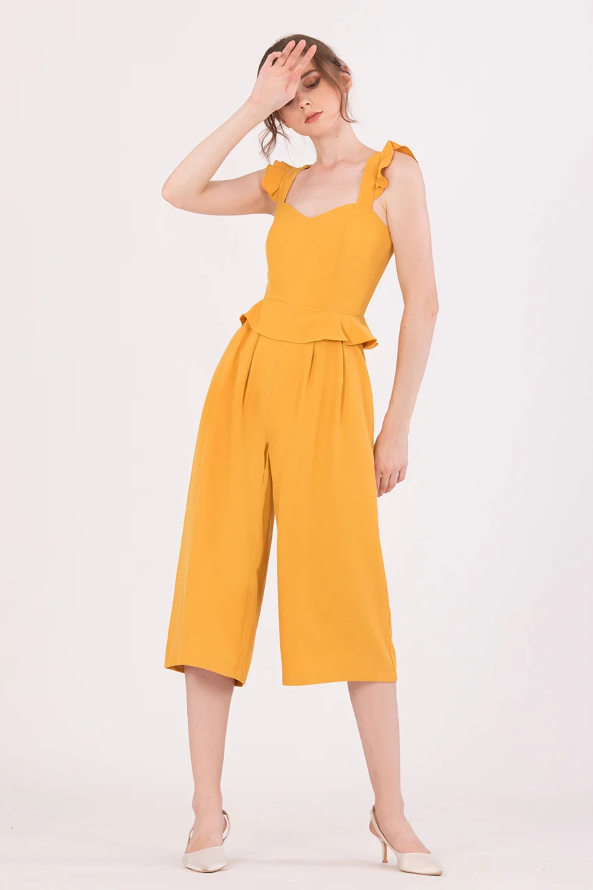 Diutol Jumpsuit Cullotes (Mustard) - Image 6
