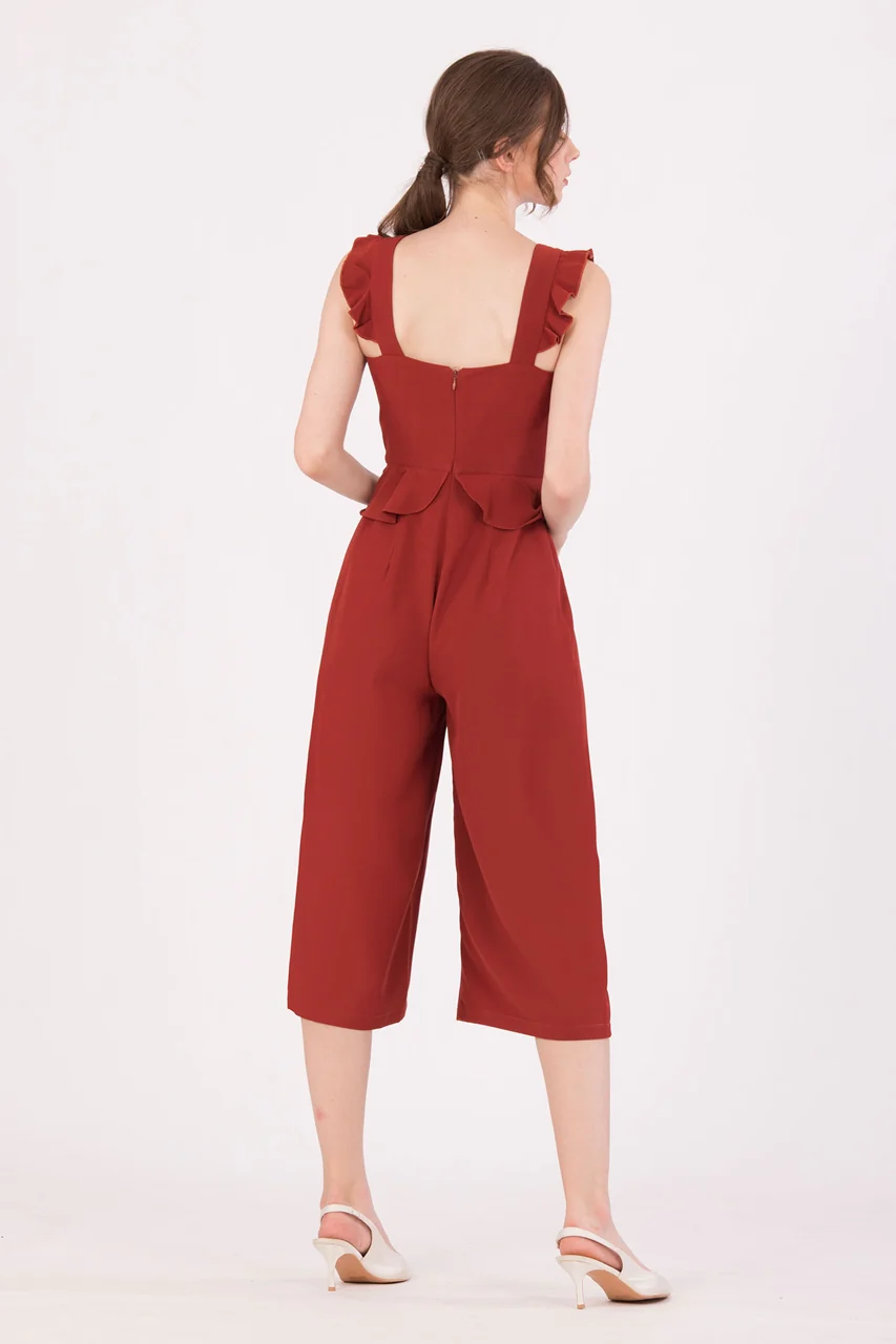 Diutol Jumpsuit Cullotes (Brown) - Image 2