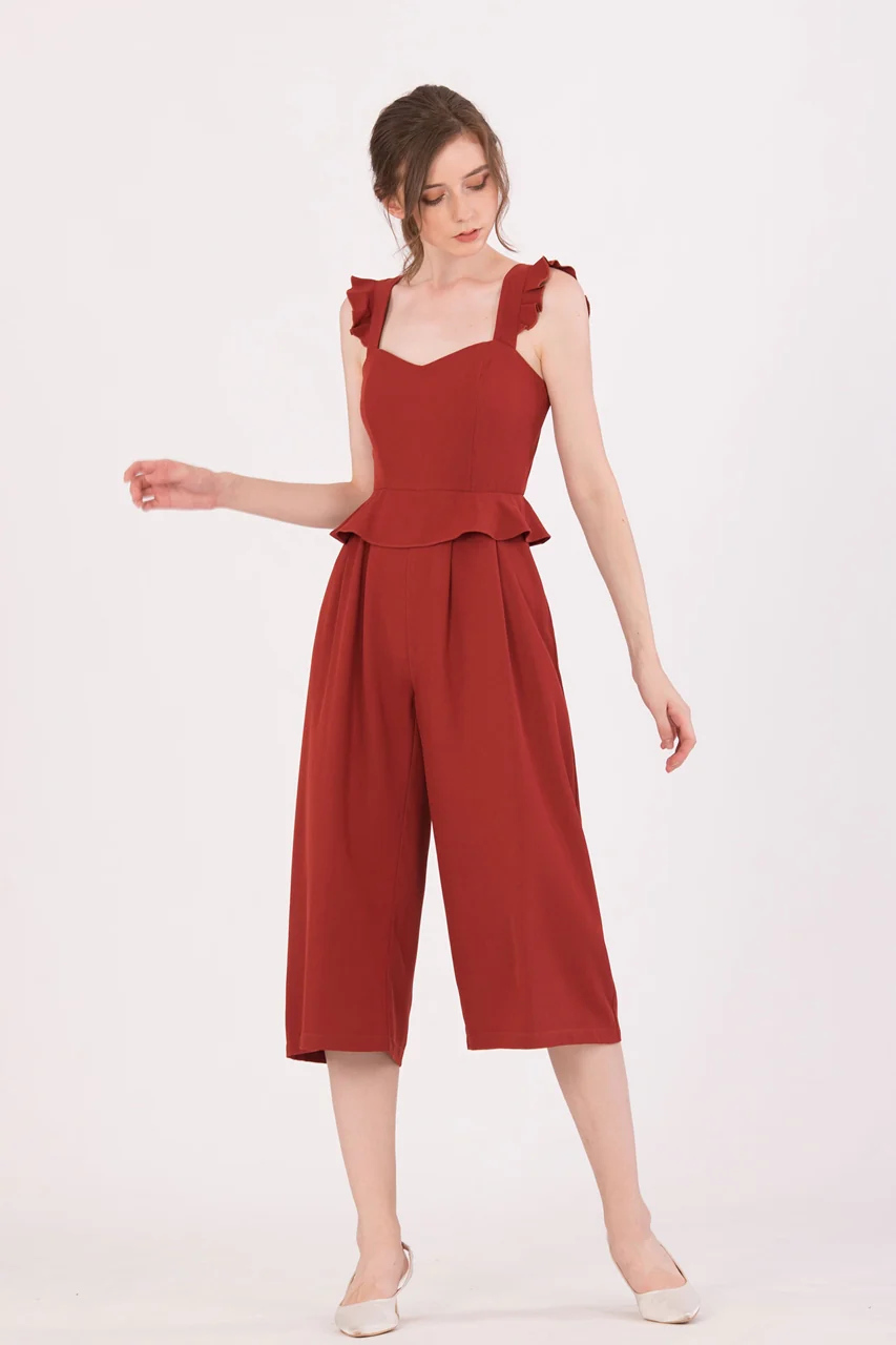 Diutol Jumpsuit Cullotes (Brown) - Image 3