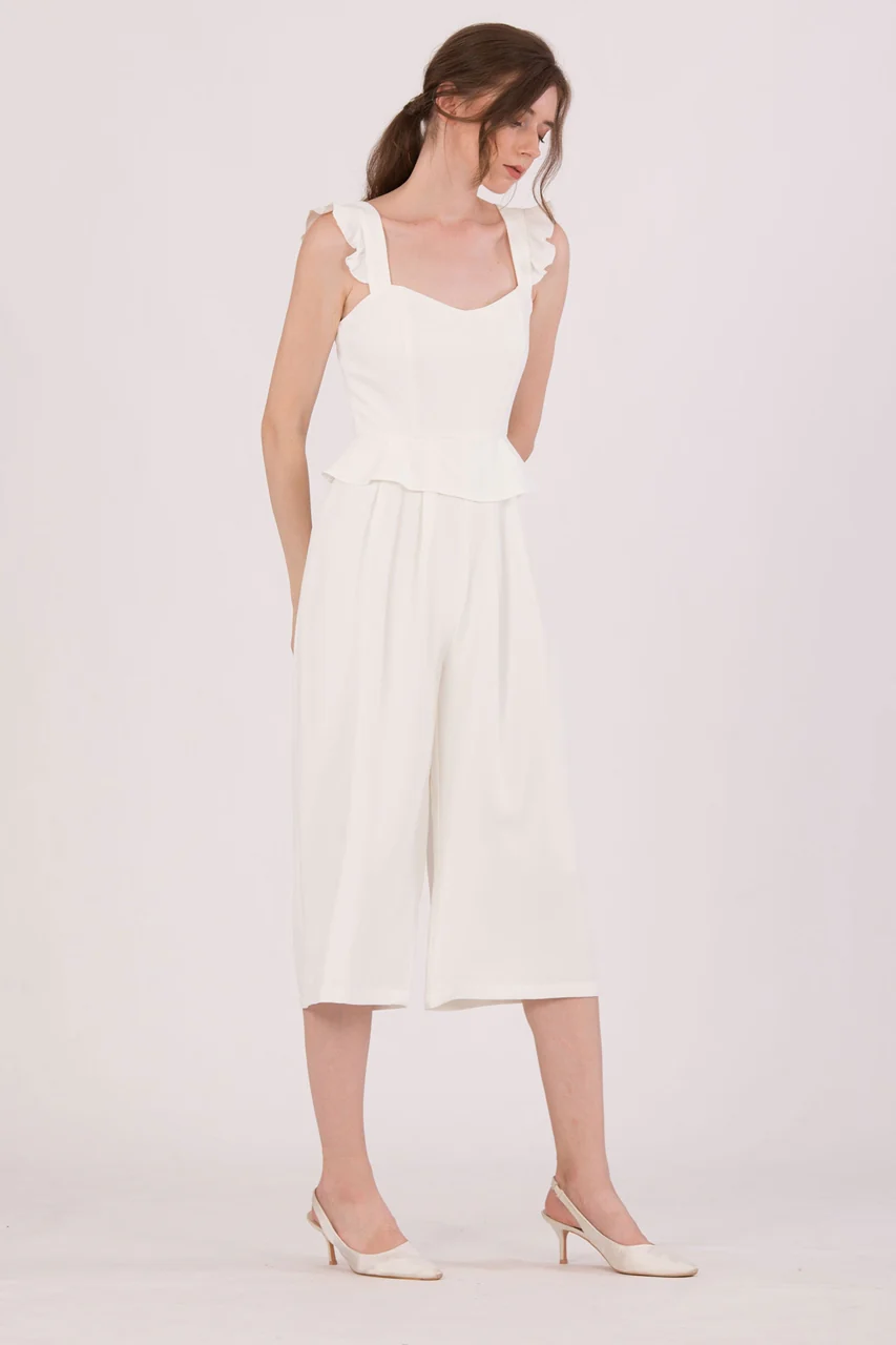 Diutol Jumpsuit Cullotes (White) - Image 8