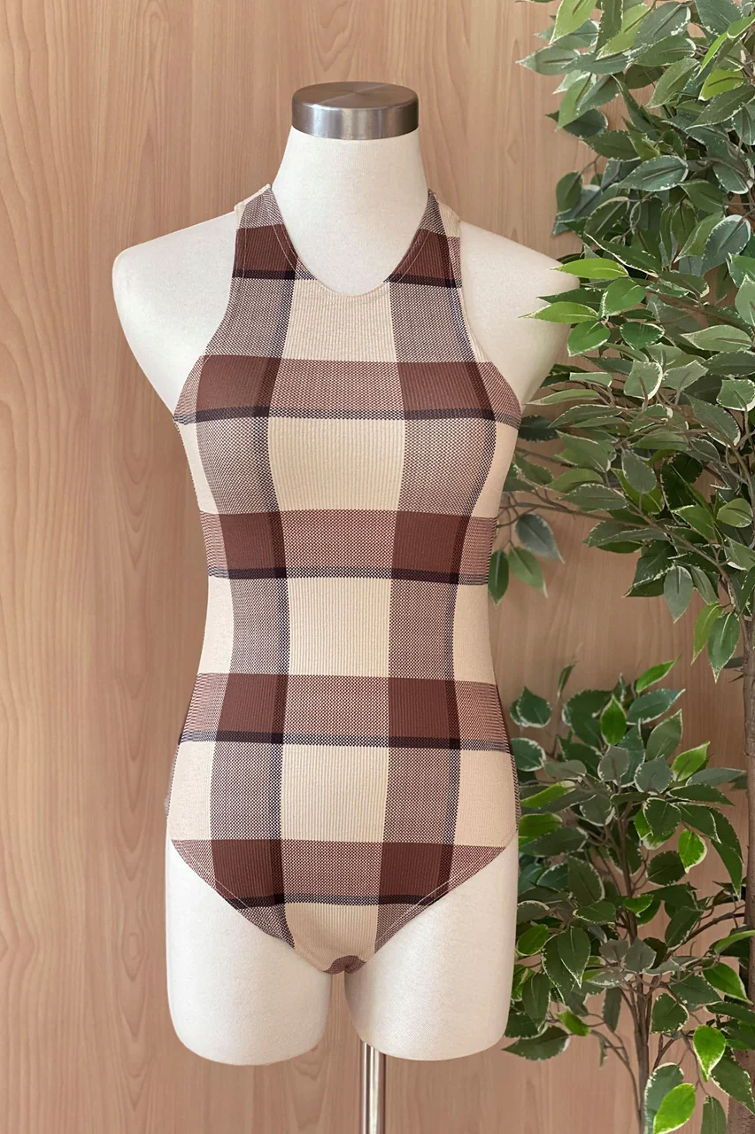 Damixze Bodysuit (Brown+Cream) - Image 10