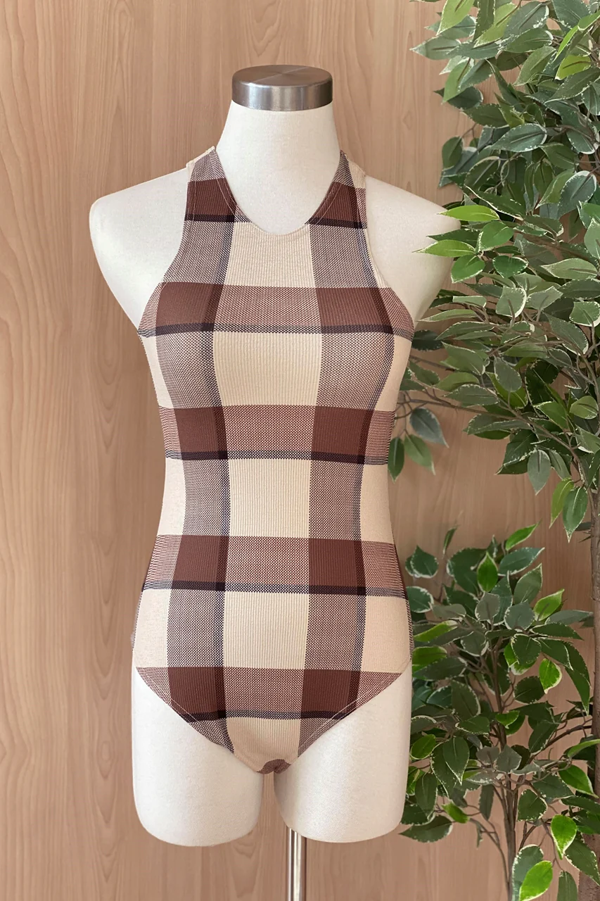 Damixze Bodysuit (Brown+Cream) - Image 3