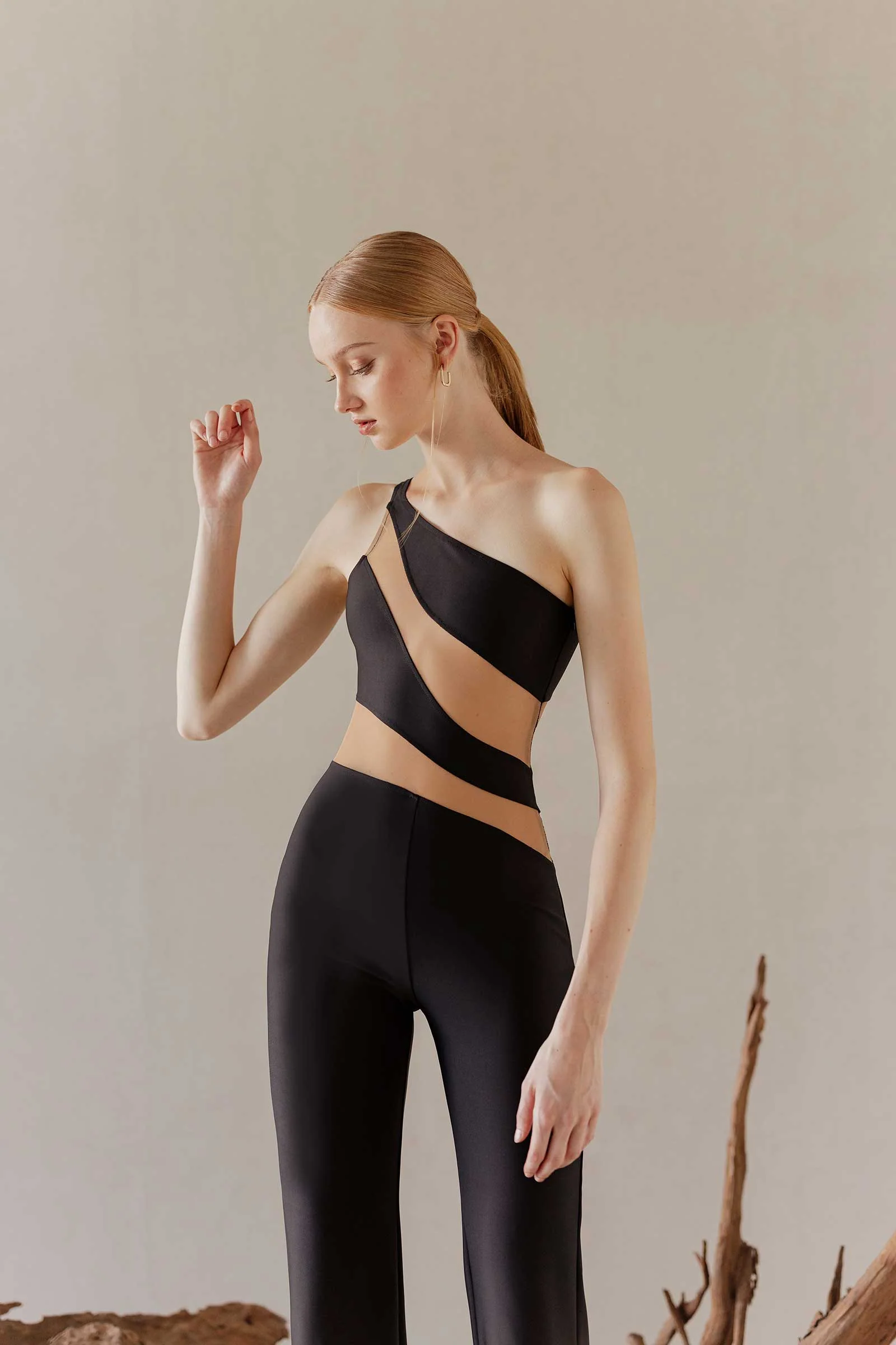 Dolace Jumpsuit (Black+Nude) - Image 12