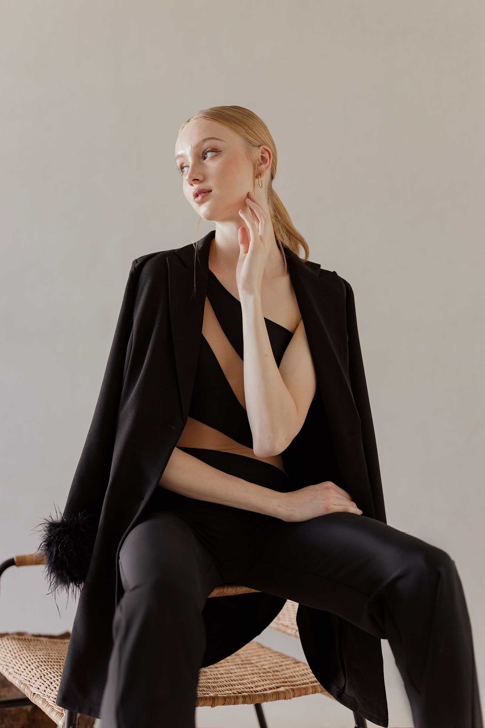 Dolace Jumpsuit (Black+Nude) - Image 14