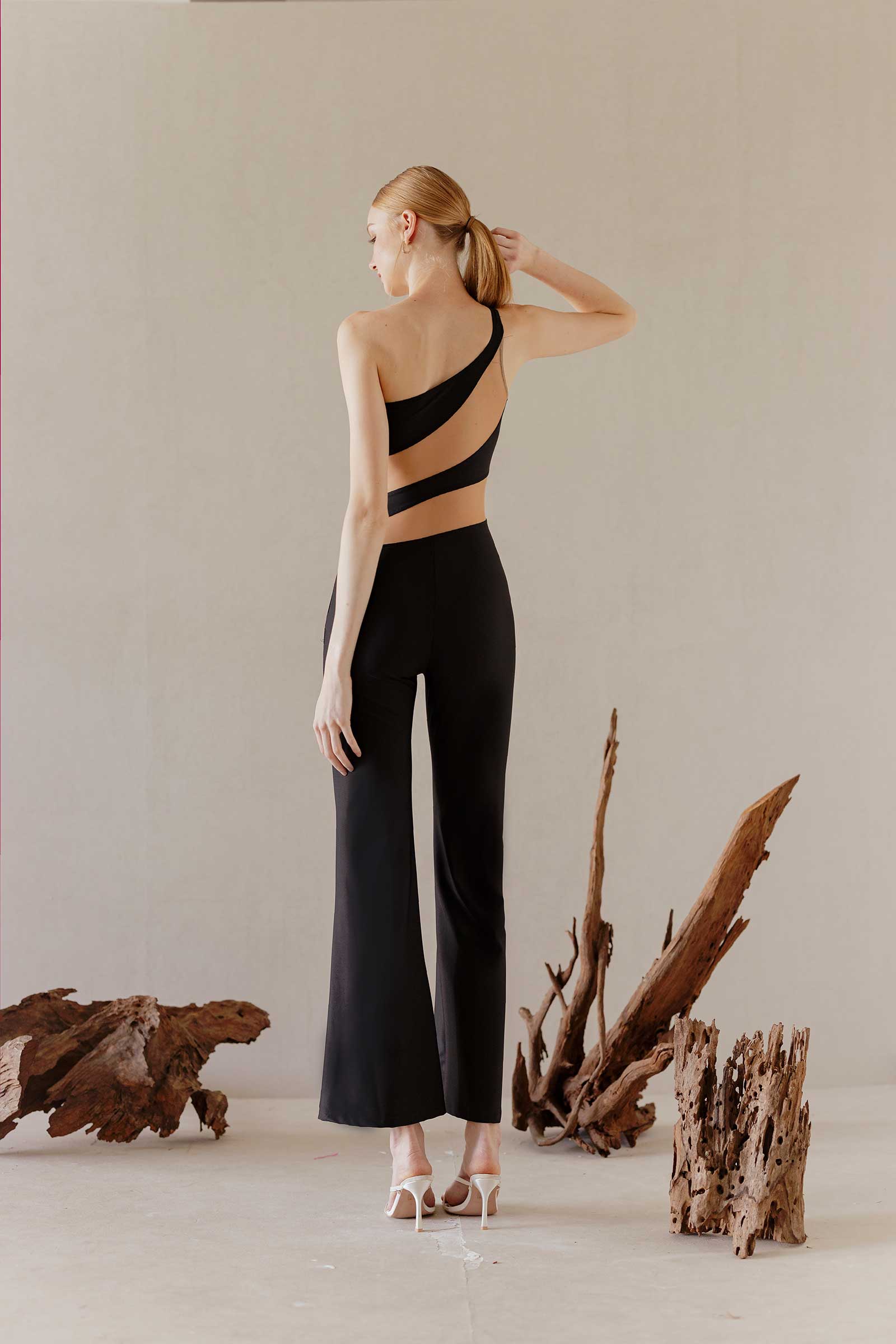 Dolace Jumpsuit (Black+Nude) - Image 16
