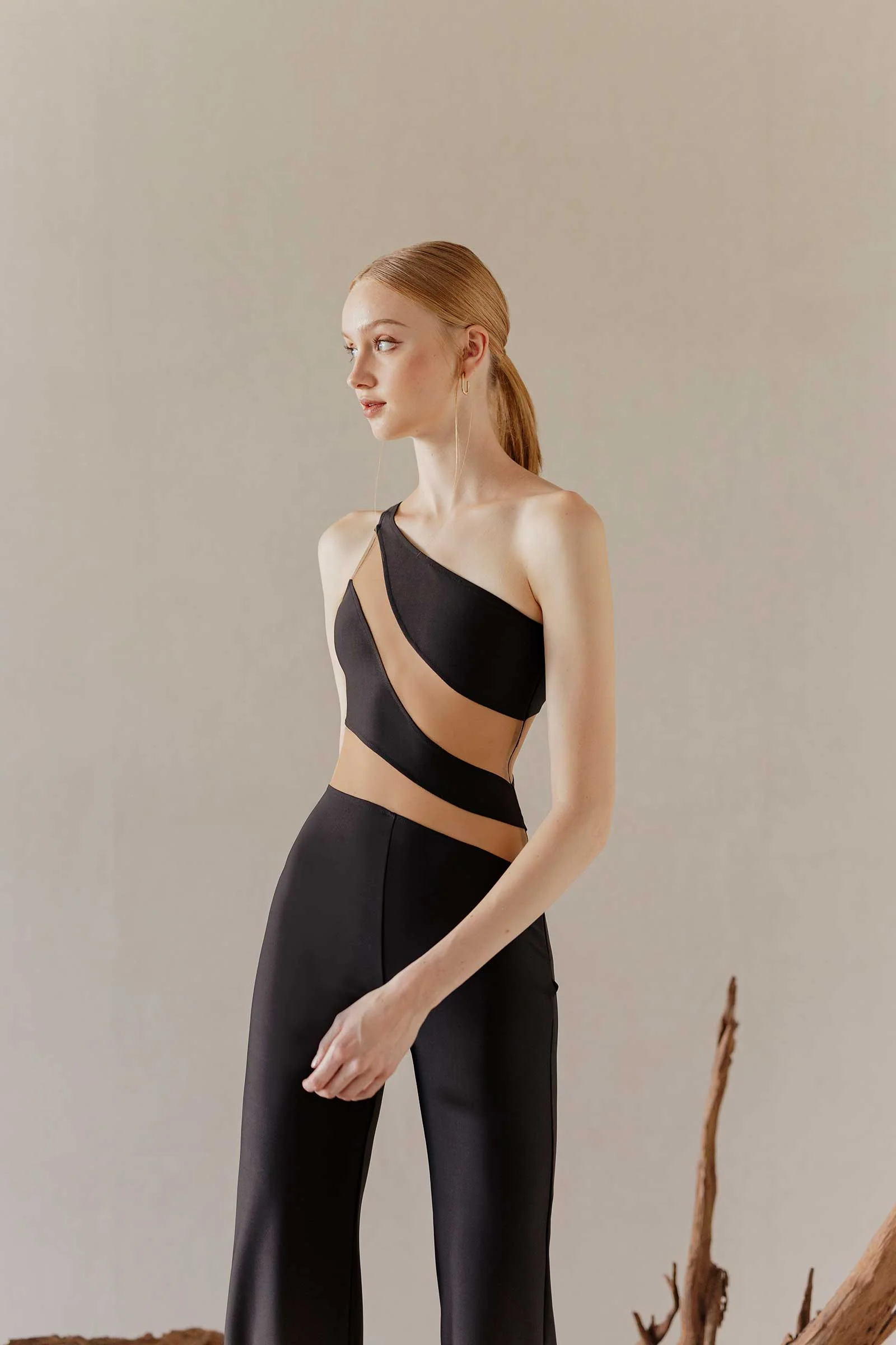 Dolace Jumpsuit (Black+Nude) - Image 18