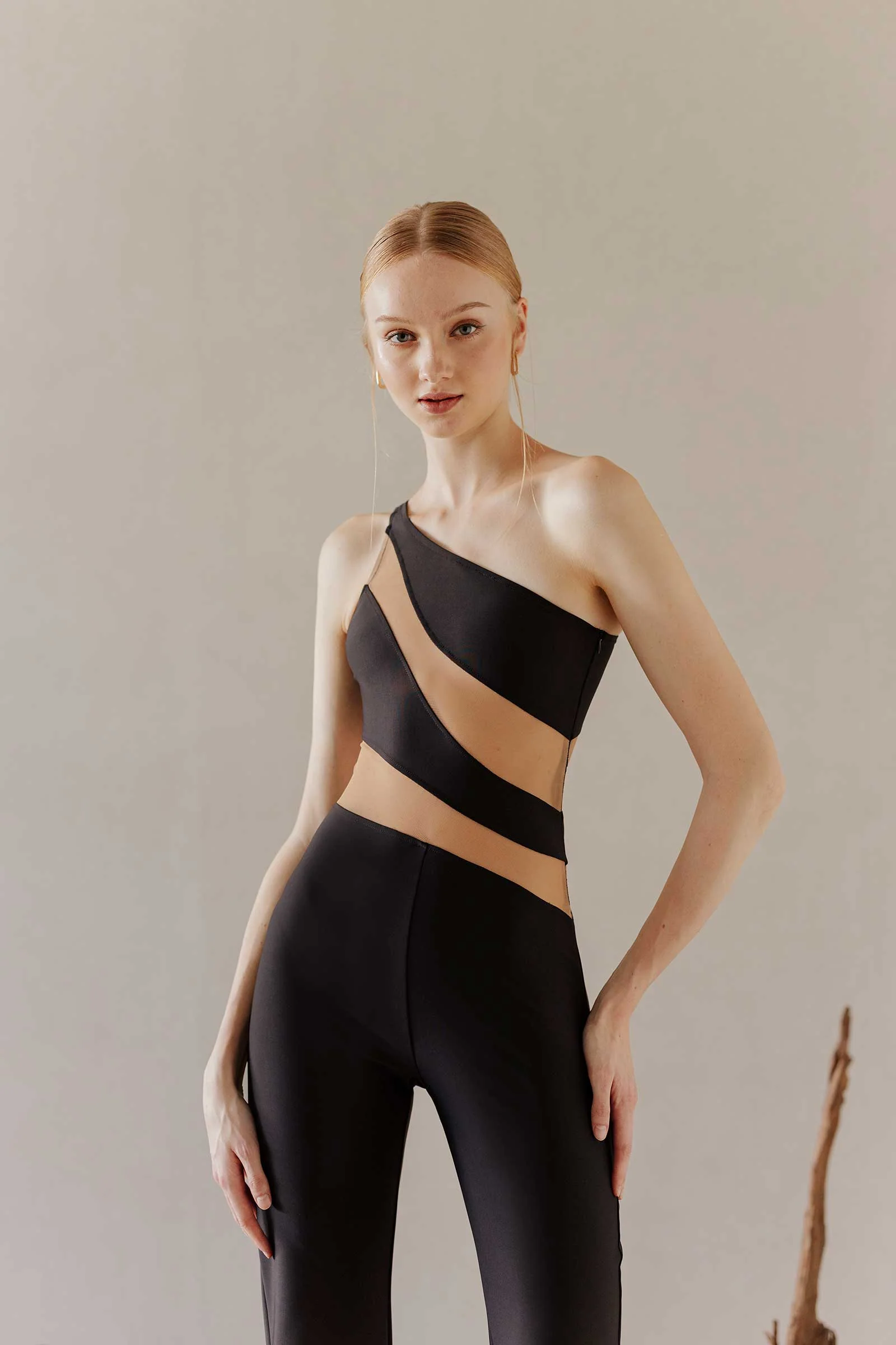 Dolace Jumpsuit (Black+Nude) - Image 4