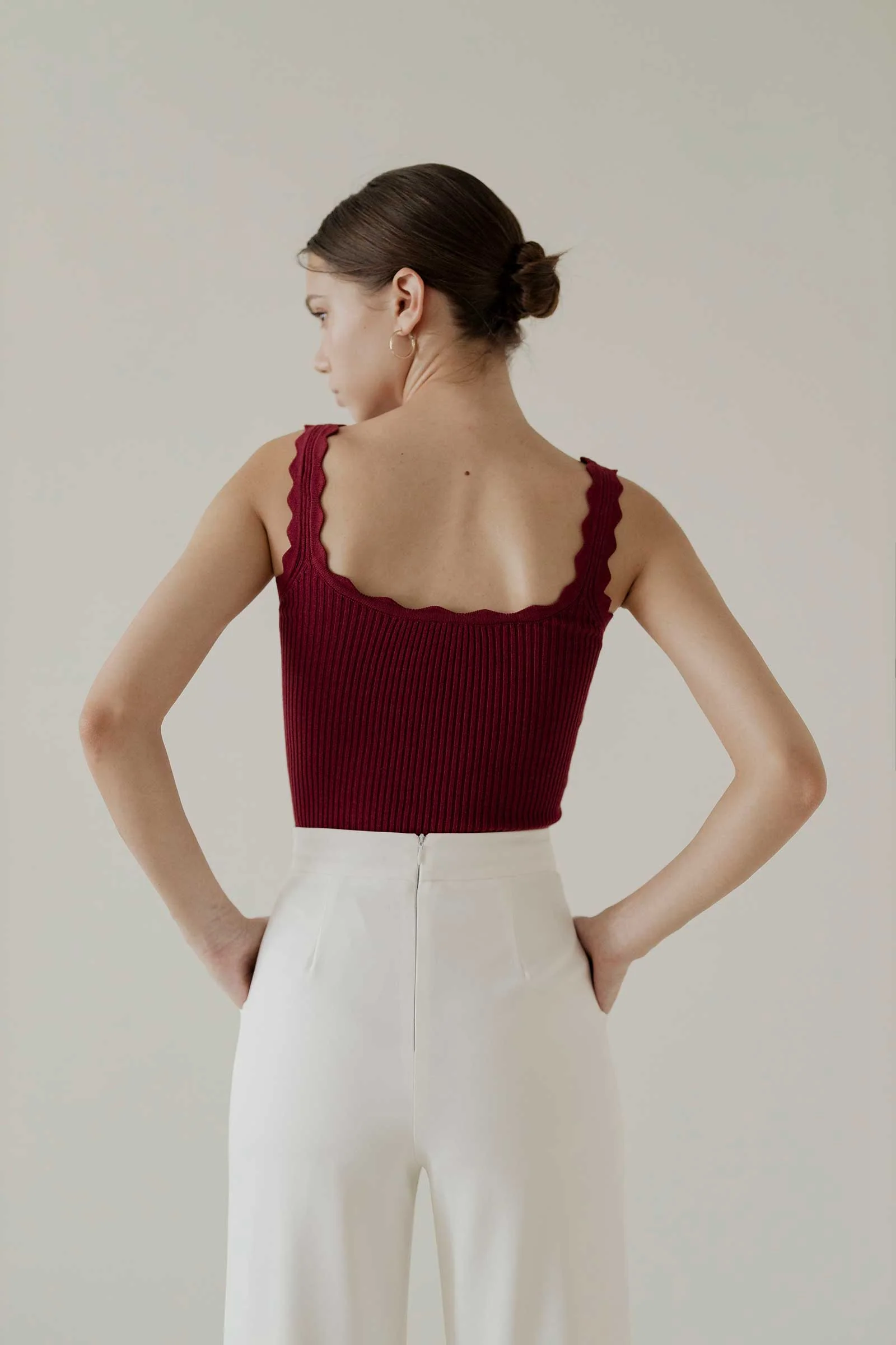 Dakienuse Top (Burgundy) - Image 2