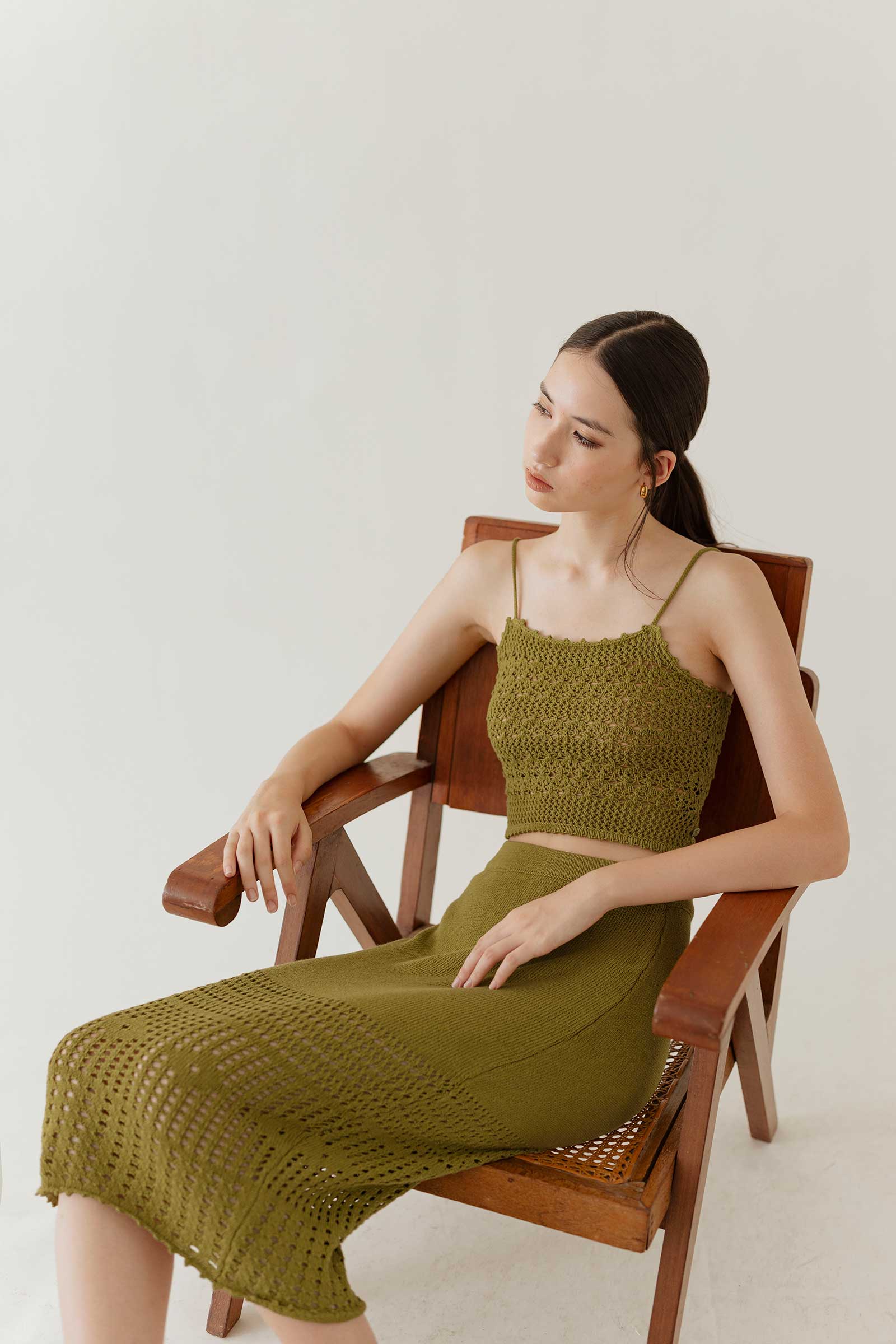 Daitor Skirt (Olive) - Image 11