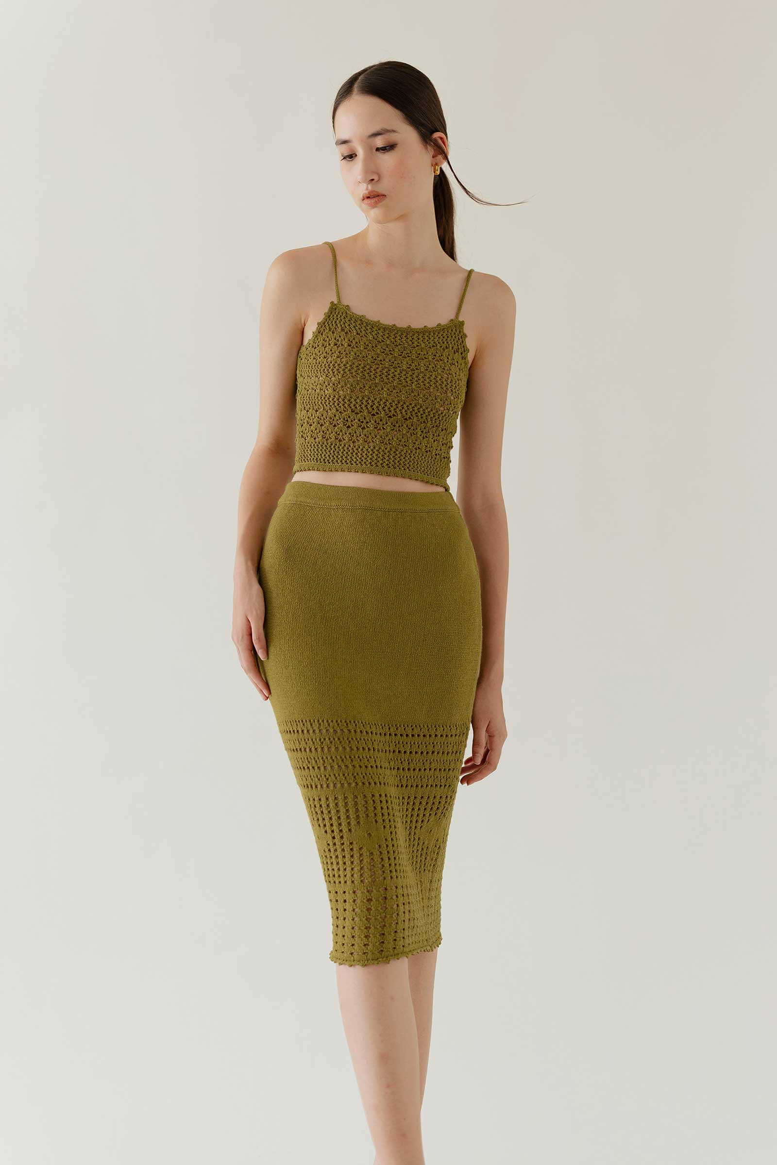 Daitor Skirt (Olive) - Image 8