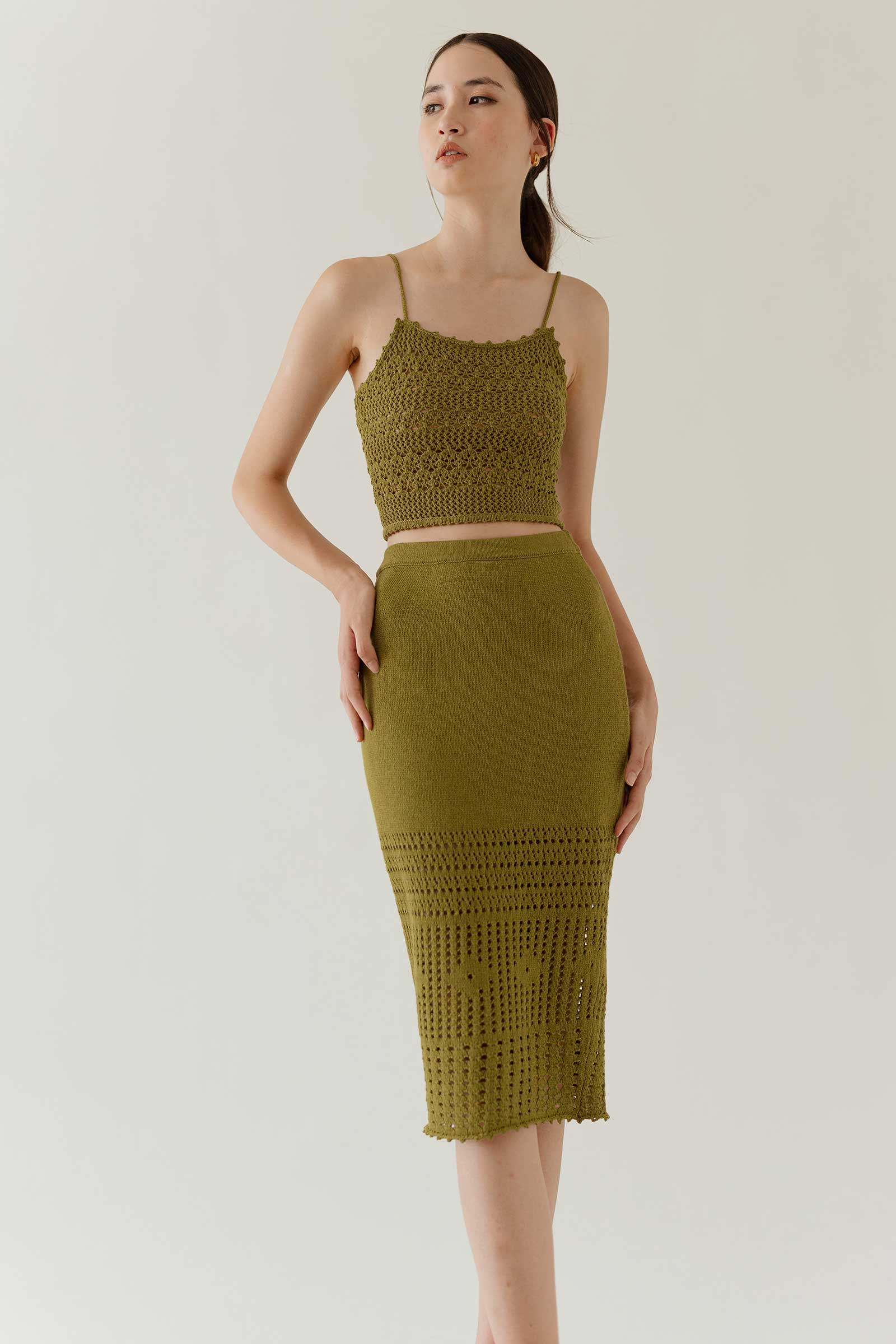 Daitor Skirt (Olive) - Image 9