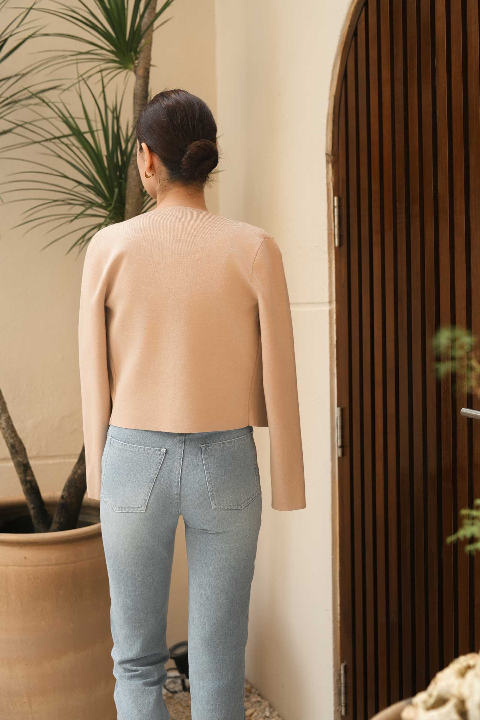 Dasiene Knit Cardigan (Khaki) - Image 4