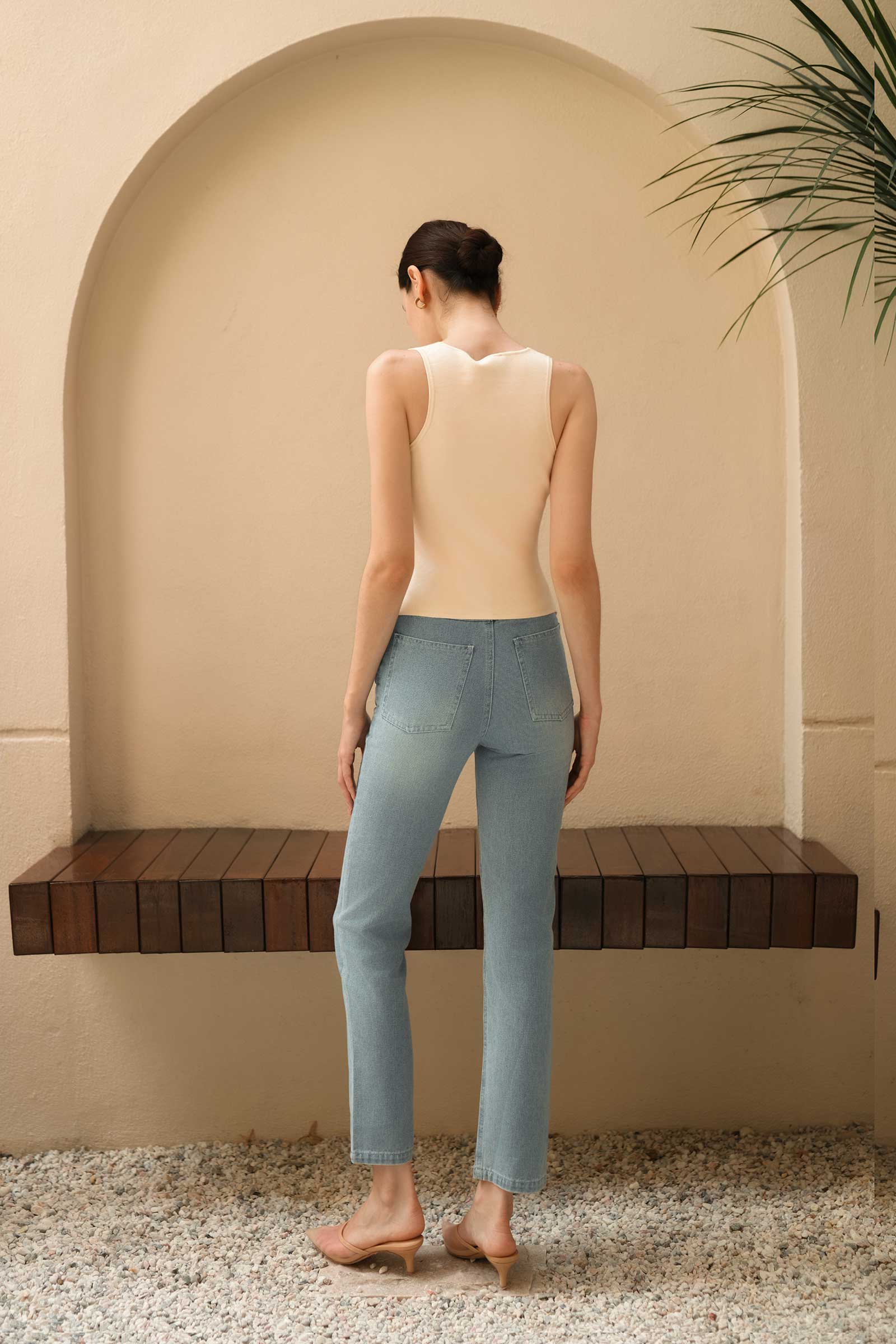 Dolix Knit Vest Top (Cream) - Image 7