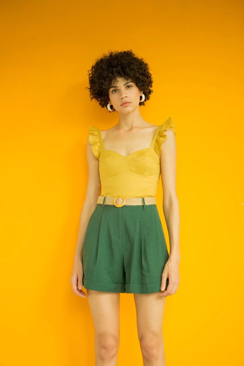 Drynnly Top (Olive Yellow) - Image 4