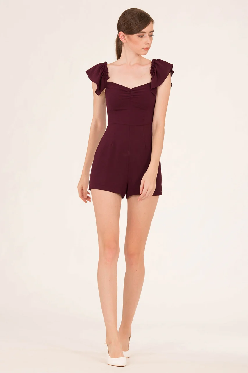 Dimifuna Romper (Burgundy) - Image 3