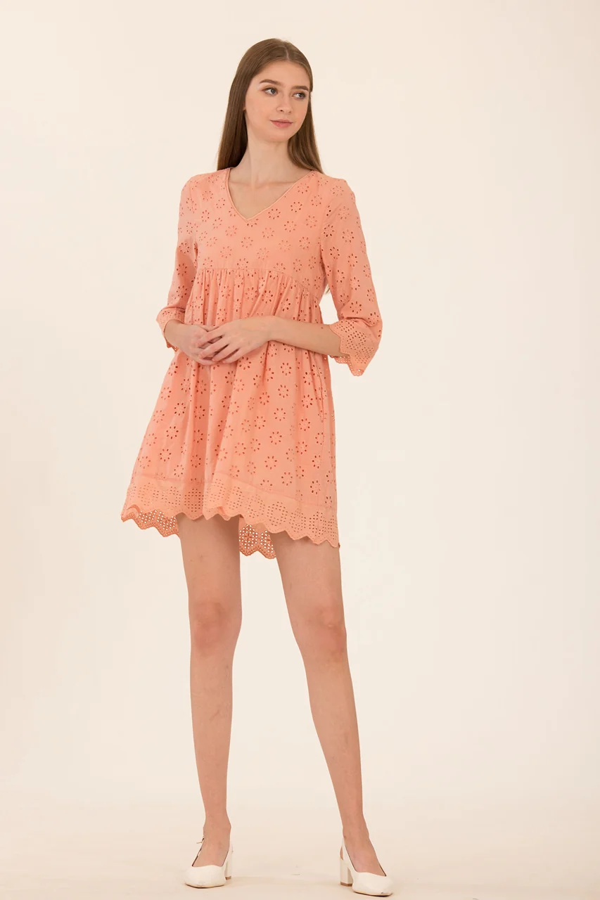 Dernifer Skort Dress (Peach) - Image 4