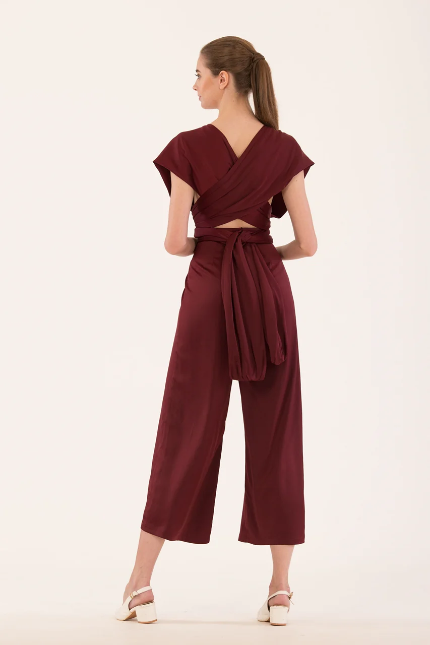 Derlorie Jumpsuit (Ox Blood) - Image 2