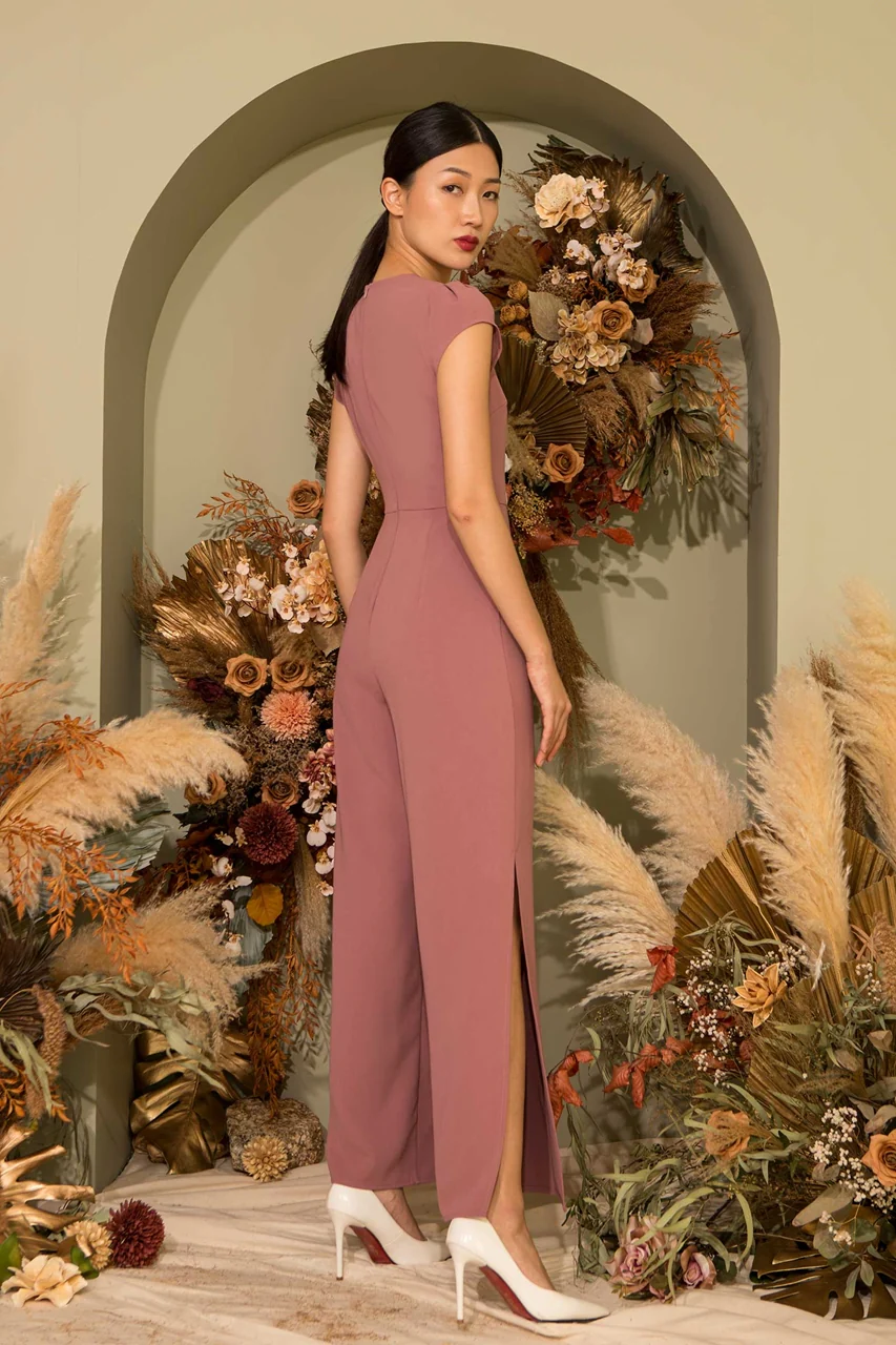 Dartinwo Jumpsuit (Dusty Pink) - Image 2