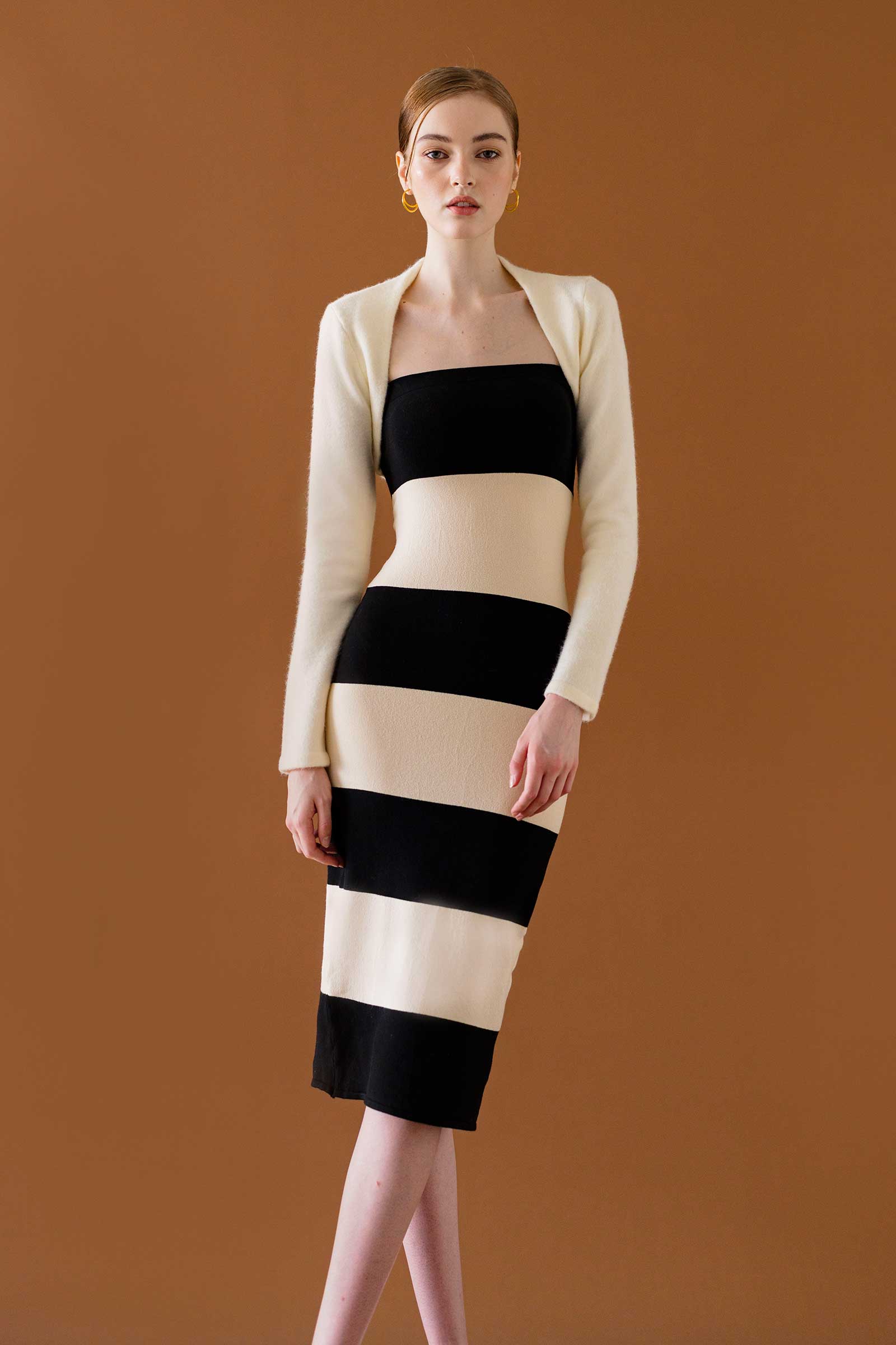 Duorie Cropped Cardi (Ecru) - Image 3
