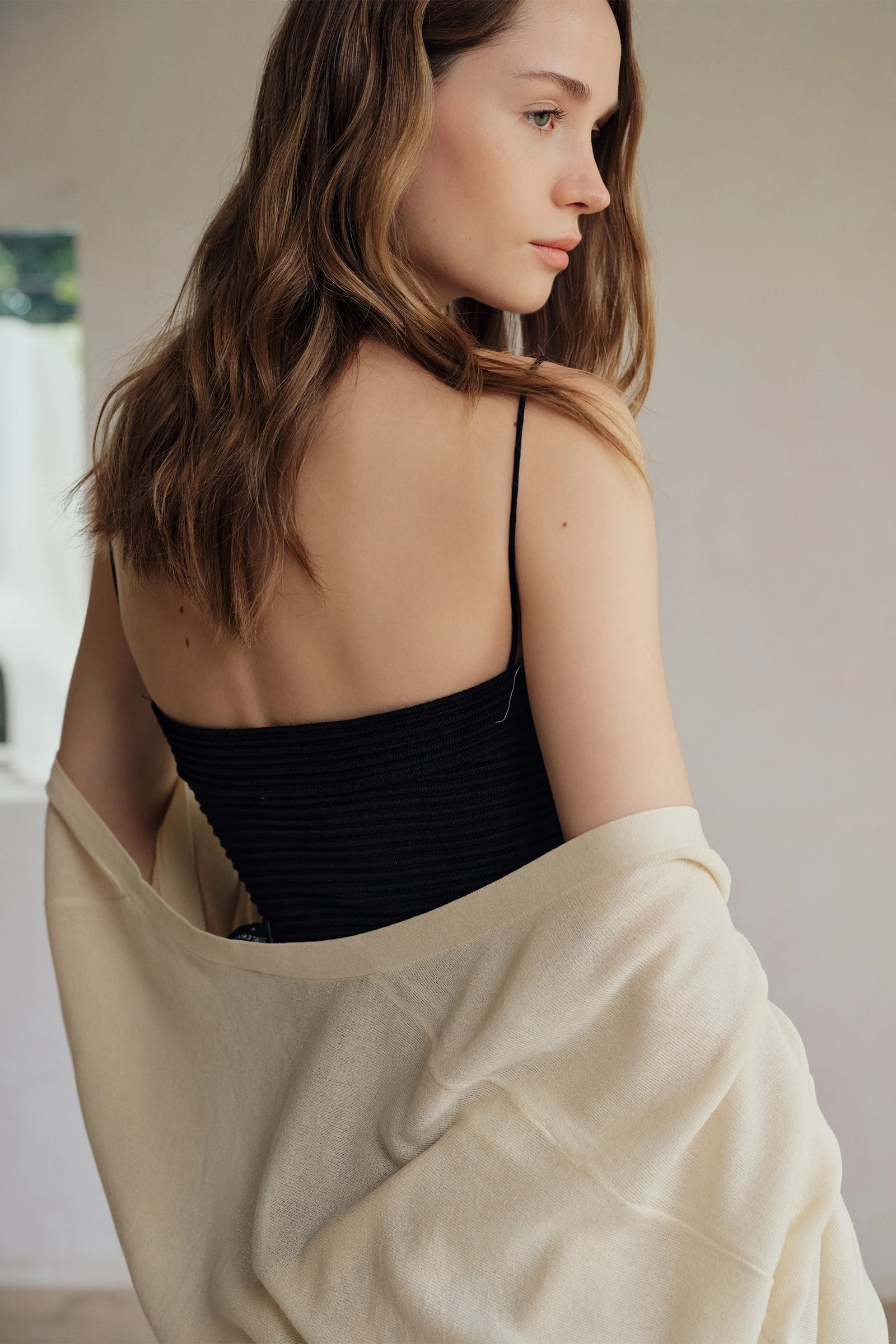 Beth Cropped Knit Overlay (Curd) - Image 16