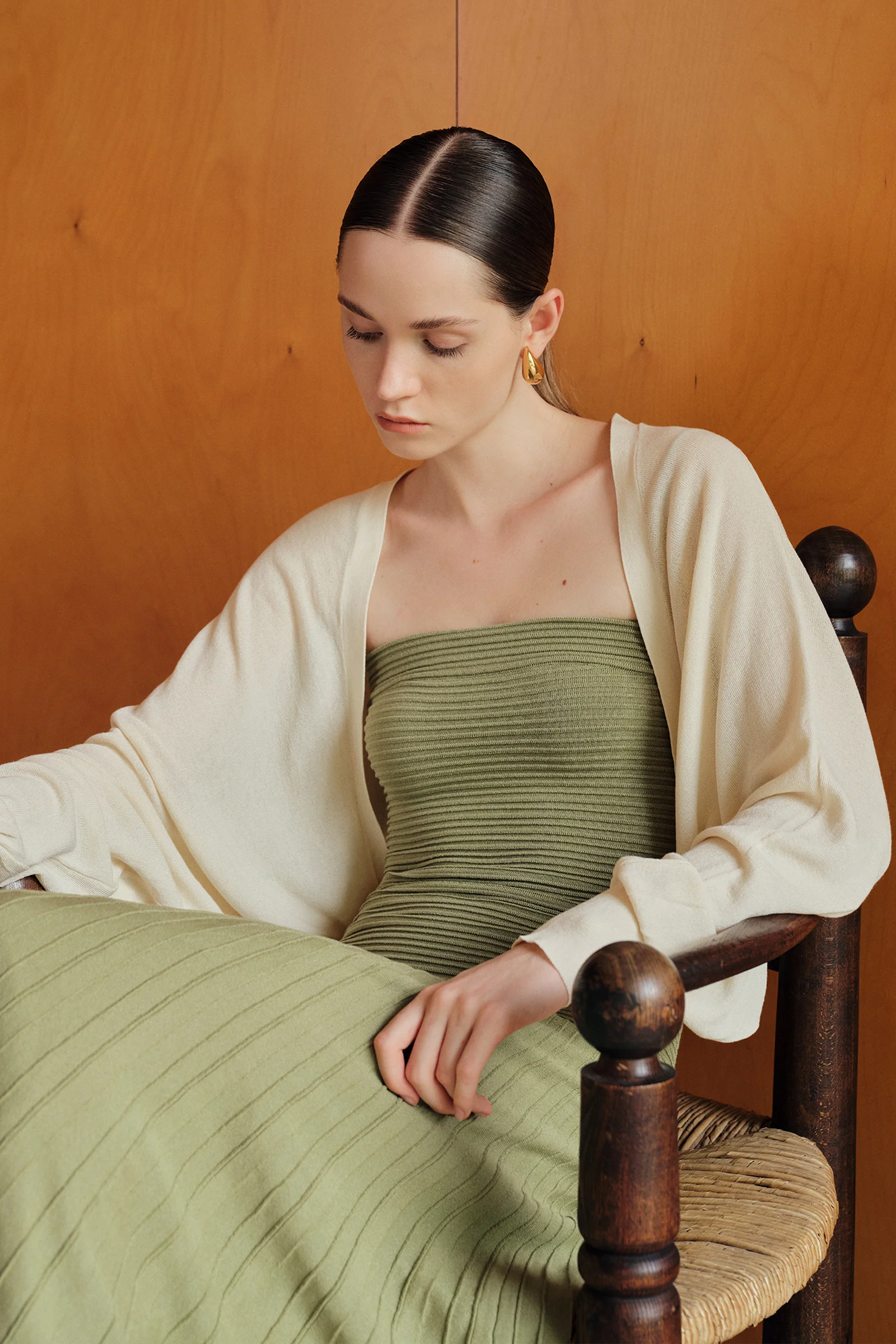 Beth Cropped Knit Overlay (Curd) - Image 6