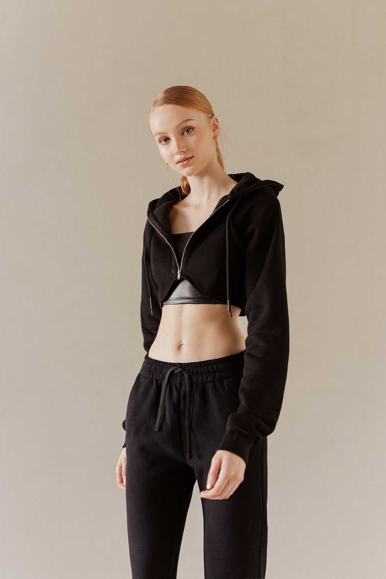 Doliovuy Cropped Jacket (Black) - Image 3