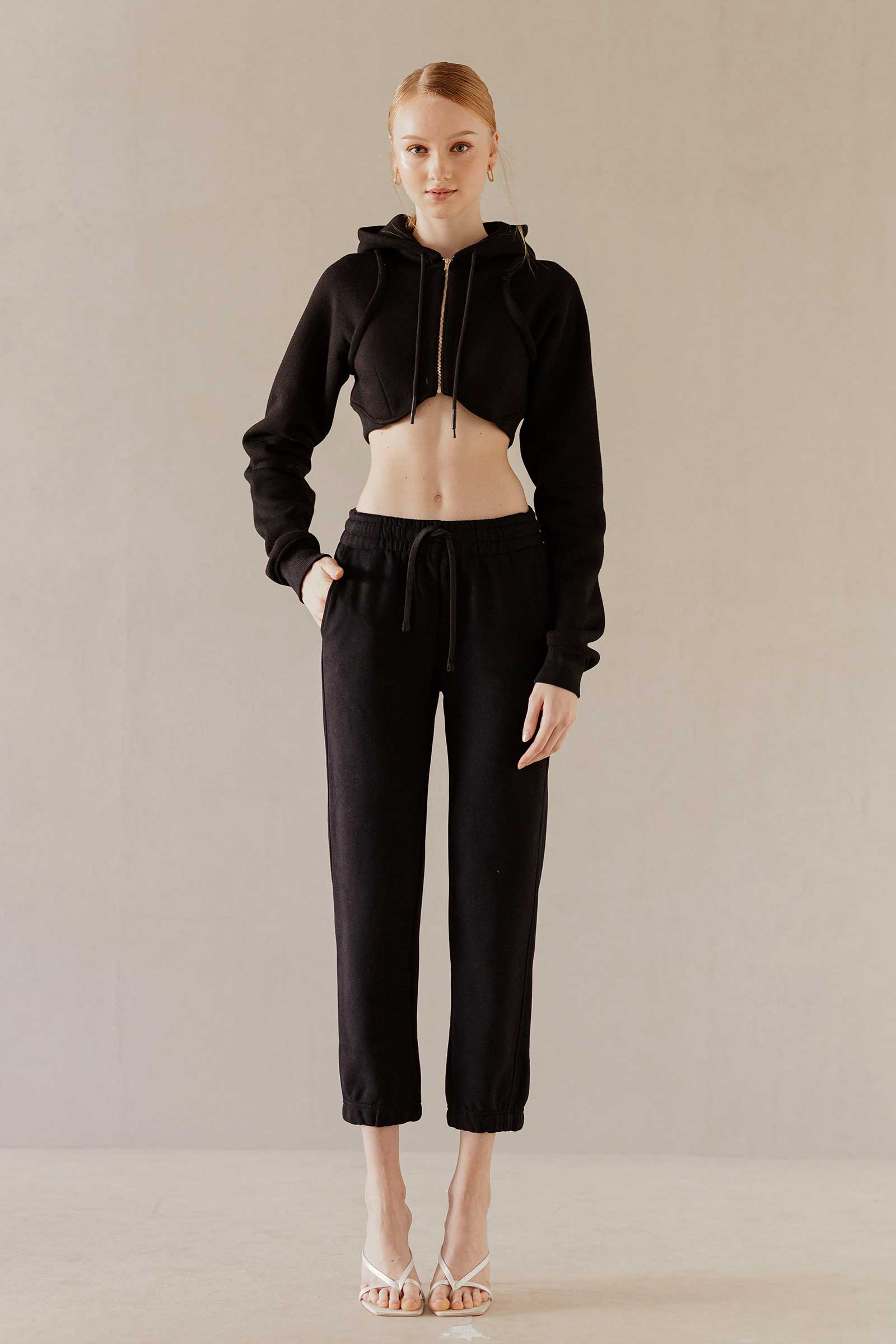Doliovuy Cropped Jacket (Black) - Image 7